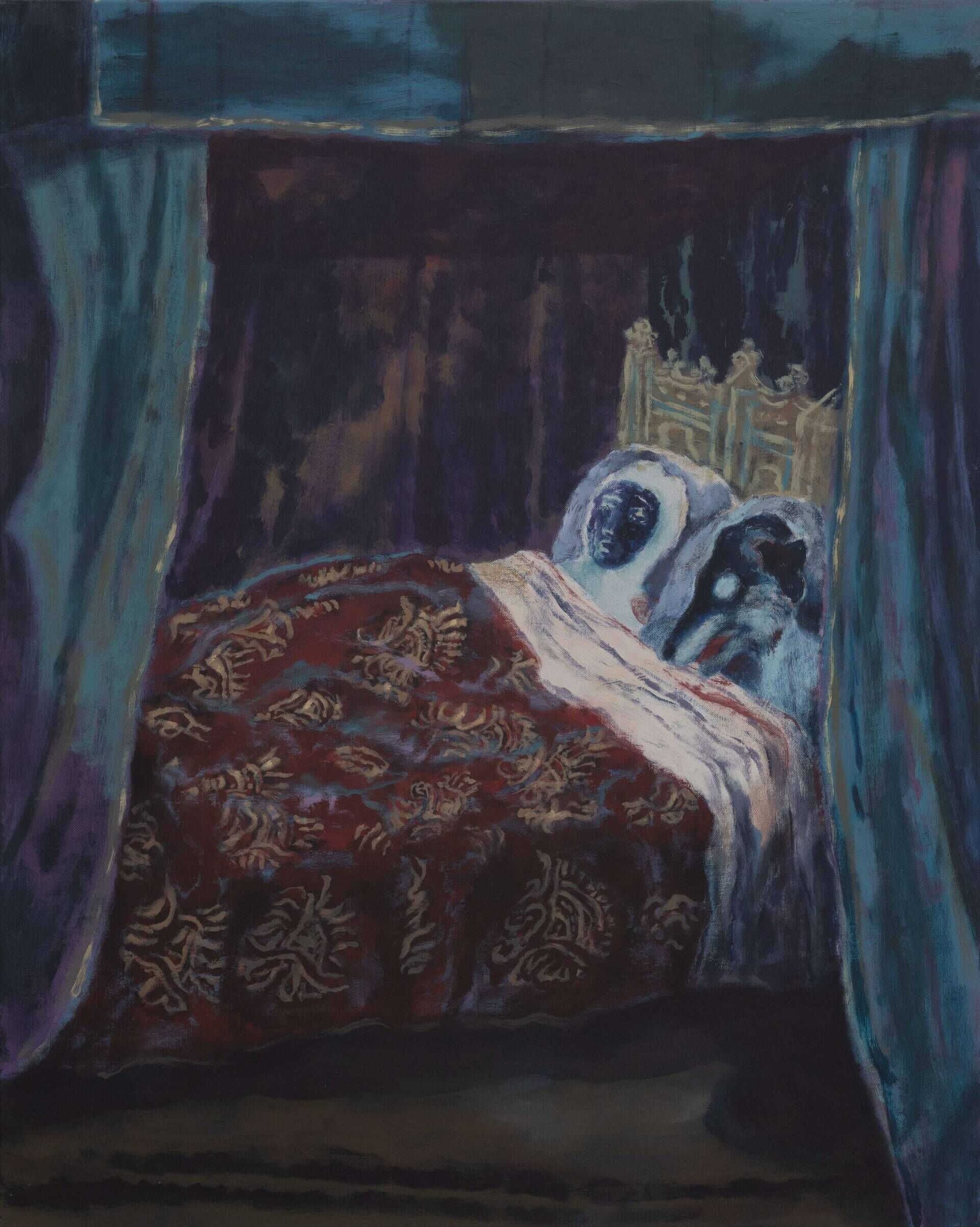 Repro (Fine Art Print auf Leinwand) der Malerei Daydreaming about Love - Soyoung Park 1