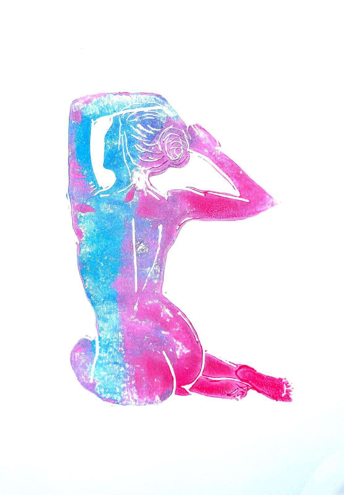 BODY 02 Linolschnitt - Sybille Stein 1