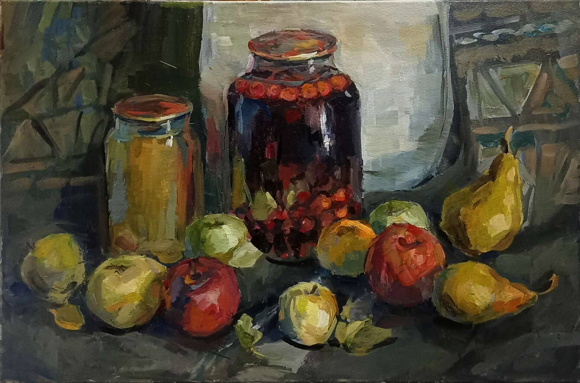 Fruit still life - Bohdan  Dobrivskyi  1