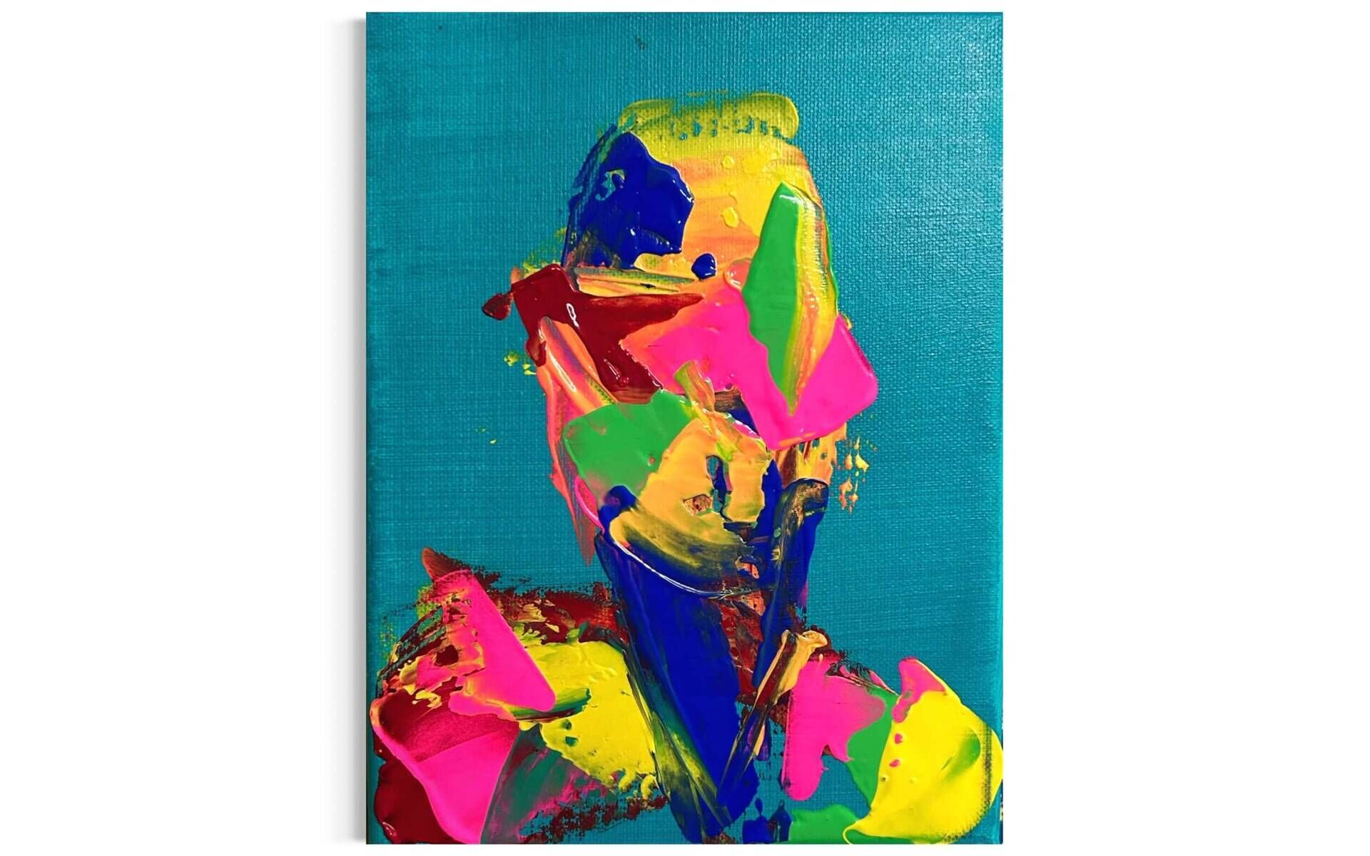 Color Portrait Acryl Blue - Leonel Perez 2