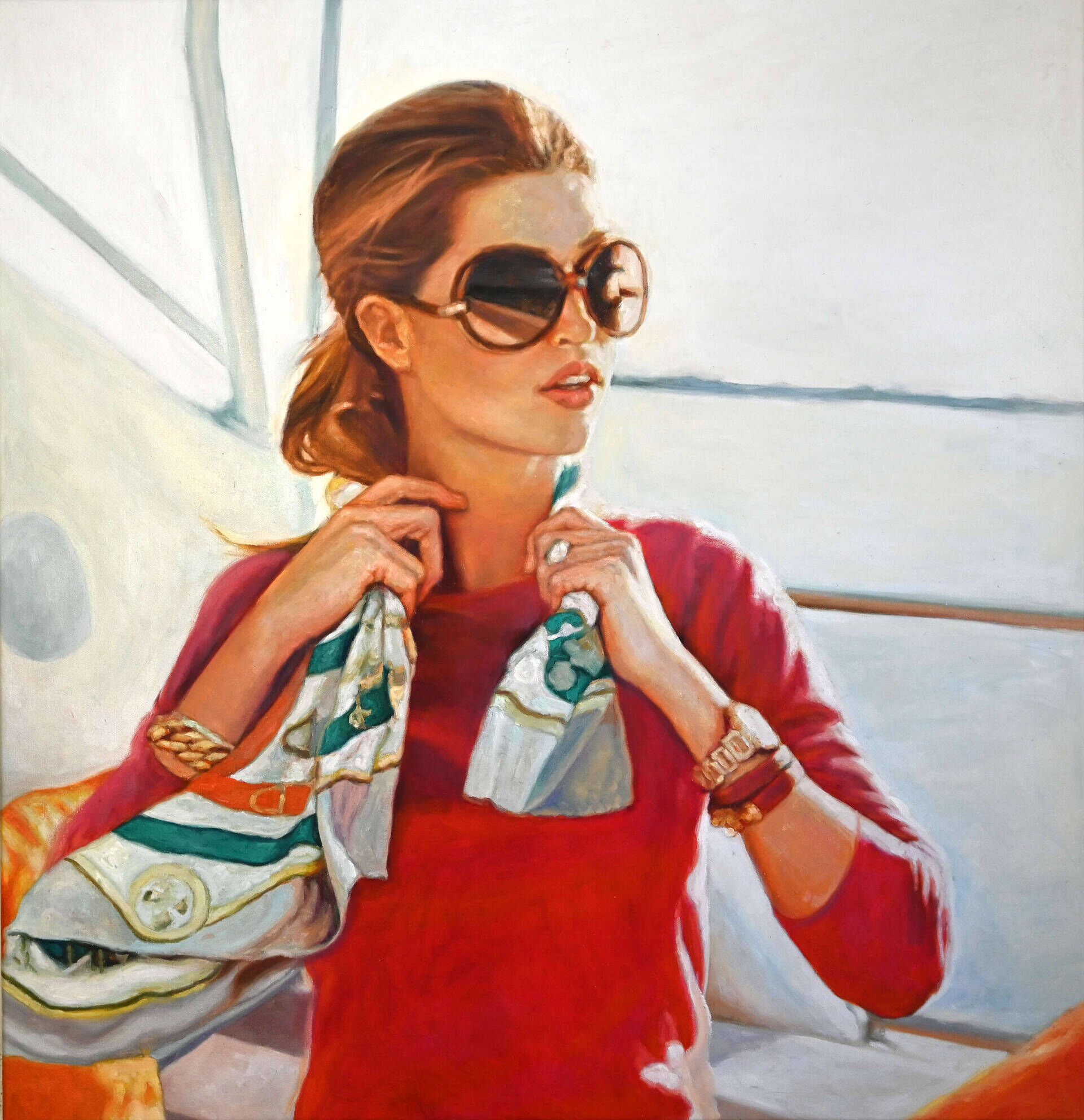 Frau mit Sonnenbrille - Christian Herzig 1