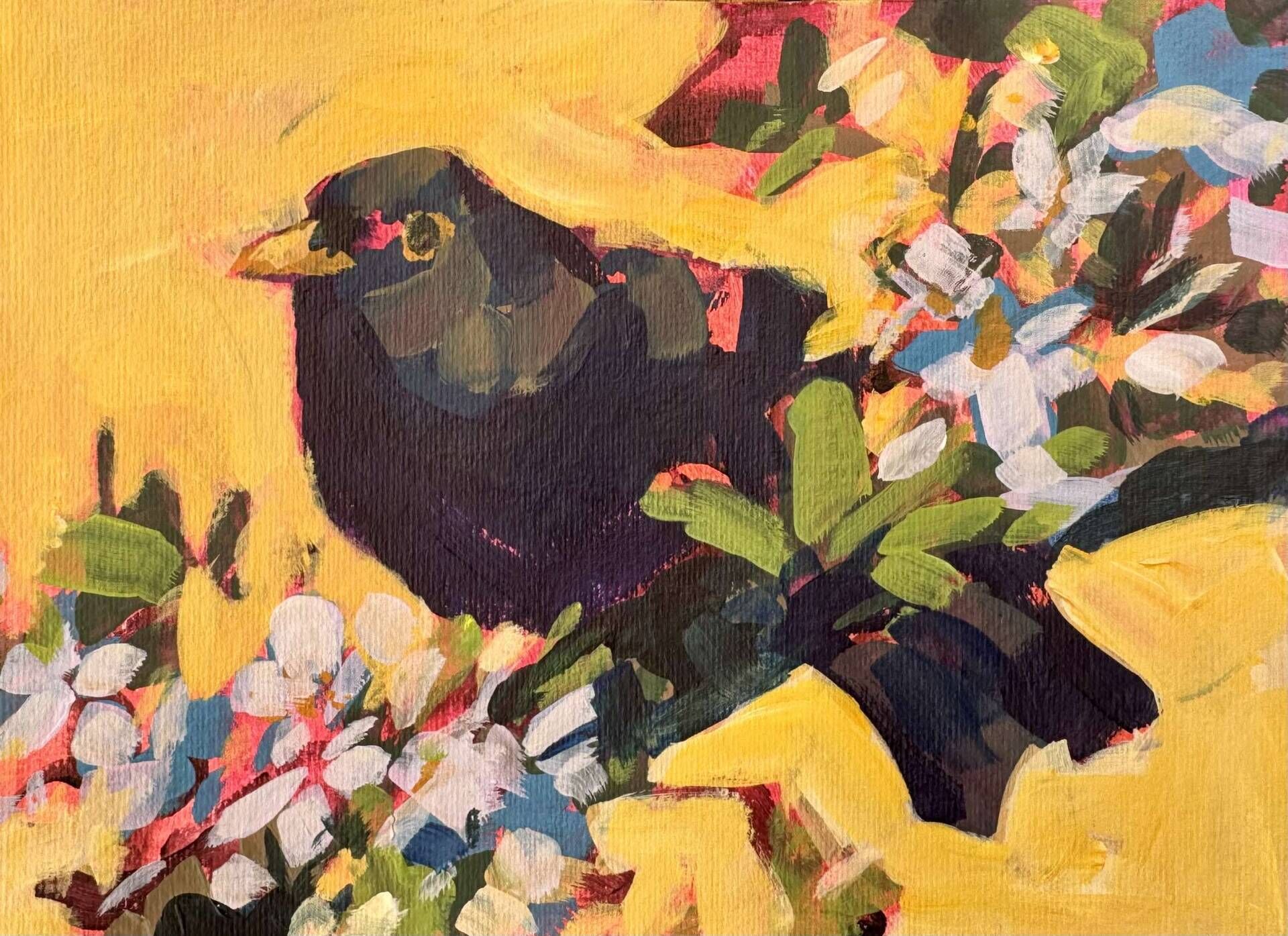 Amsel im Apfelbaum - Daniel Heimgärtner 1