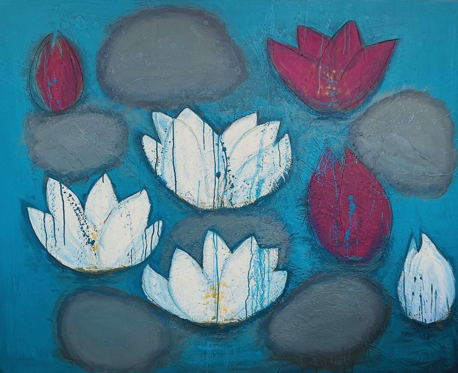 Organic Waterlilies  - Martina  Schepperle  1