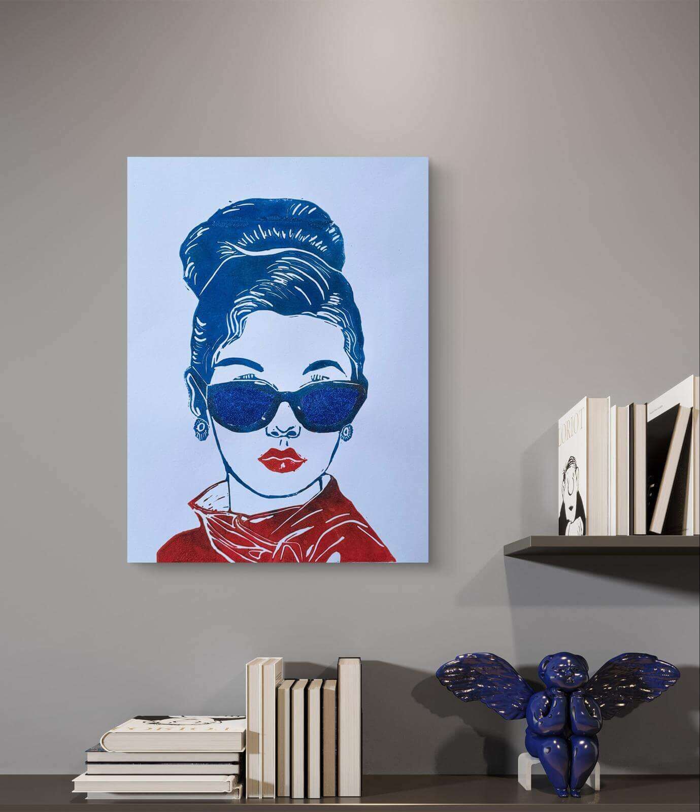  THE COOL GIRL 01 Linolschnitt - Sybille Stein 4
