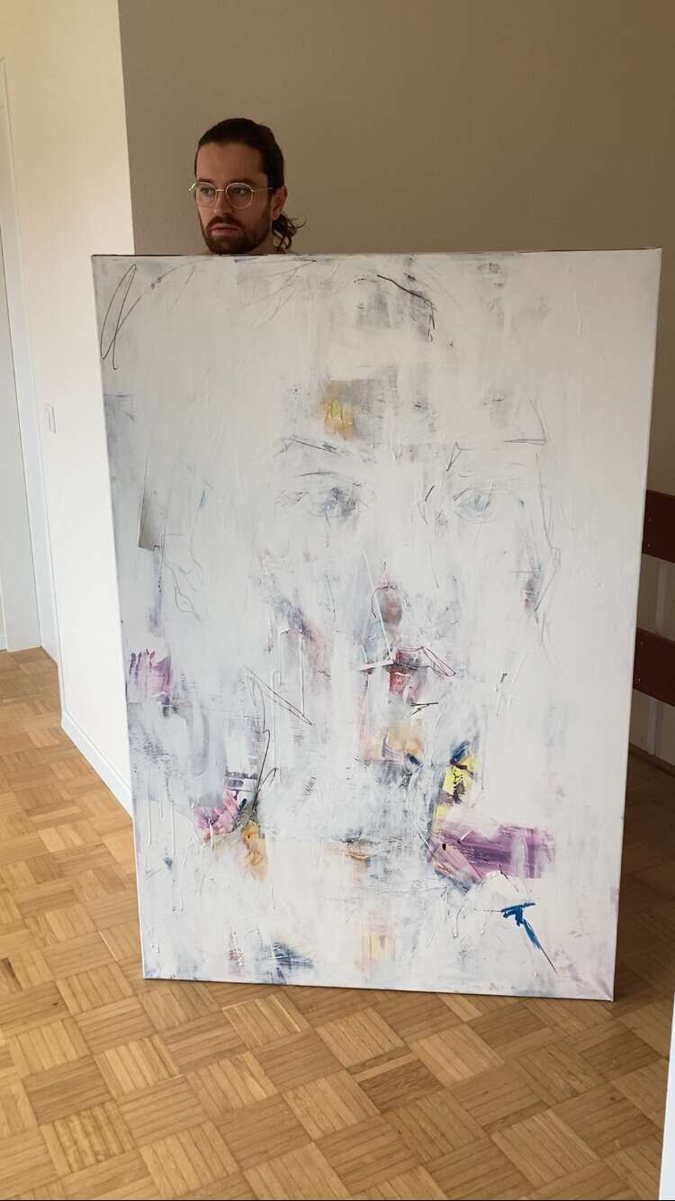 Portrait unter weiß - Kim Helbig 1