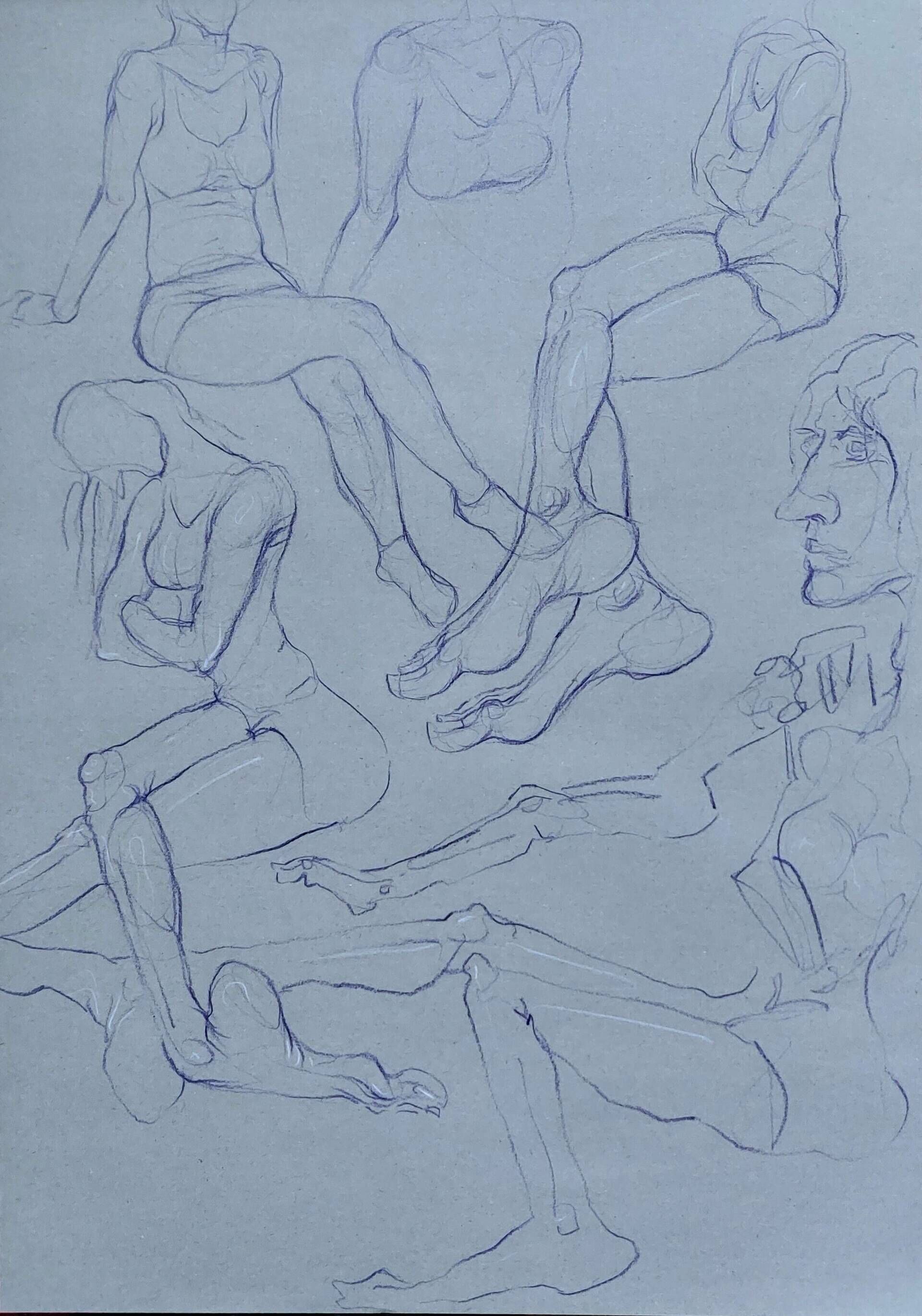 Aktzeichnungen weiblicher Personen - Alexander Straub 1