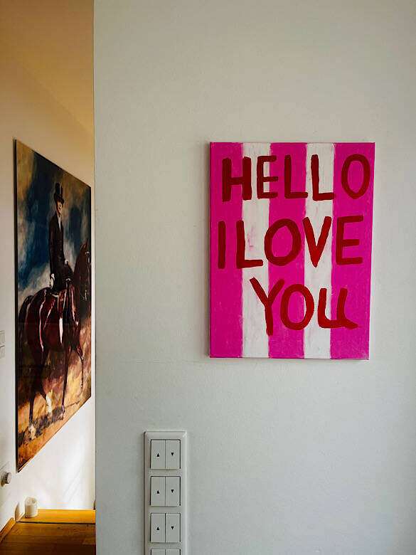 HELLO I LOVE YOU PINK - Sara von Meer 1