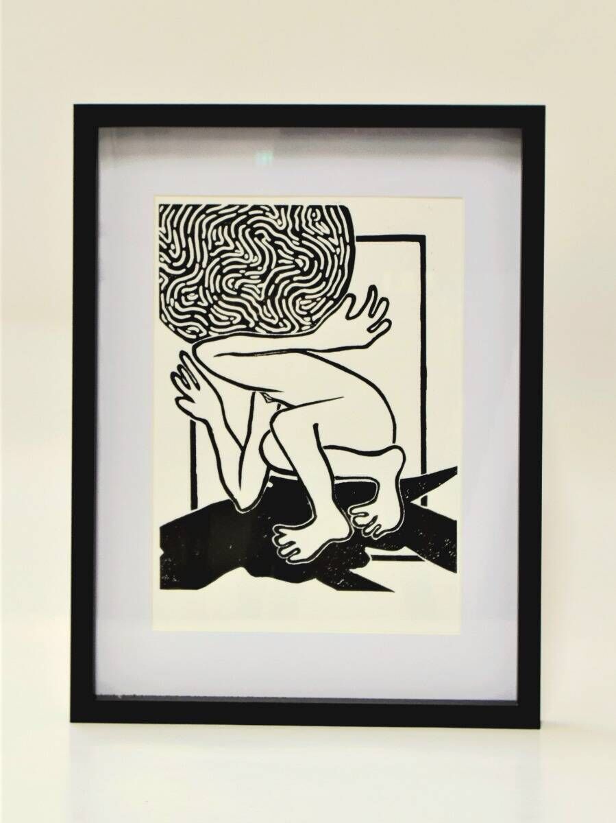 From the series "UNTITLED"/  2023/  Lithograph, ink on paper (300g)/ A3 (42 x 29,7 cm) 