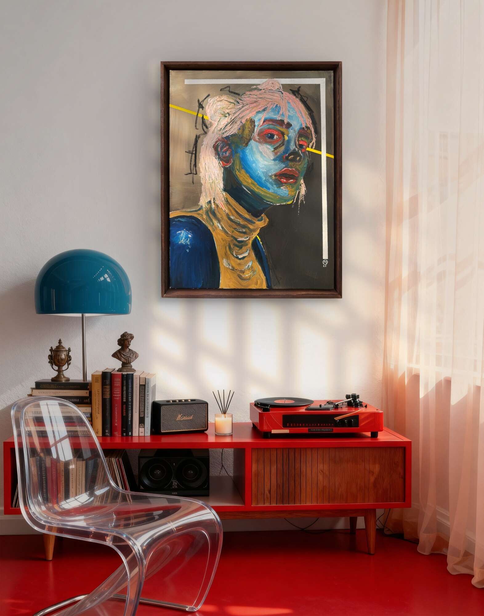 abstract portrait with pink hair (II) - Martin Collmann 3