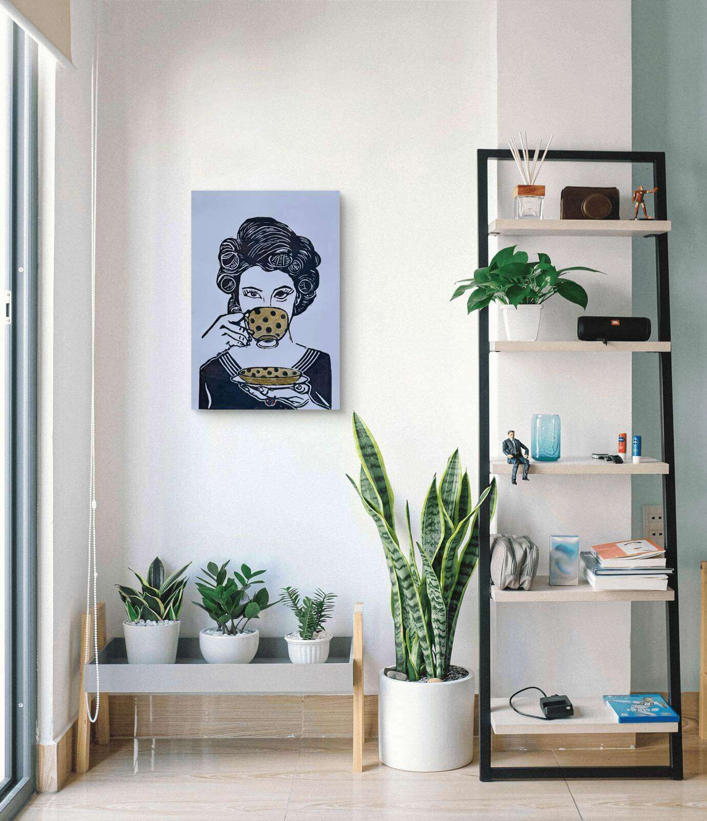 COFFETIME 03 Linolschnitt - Sybille Stein 8