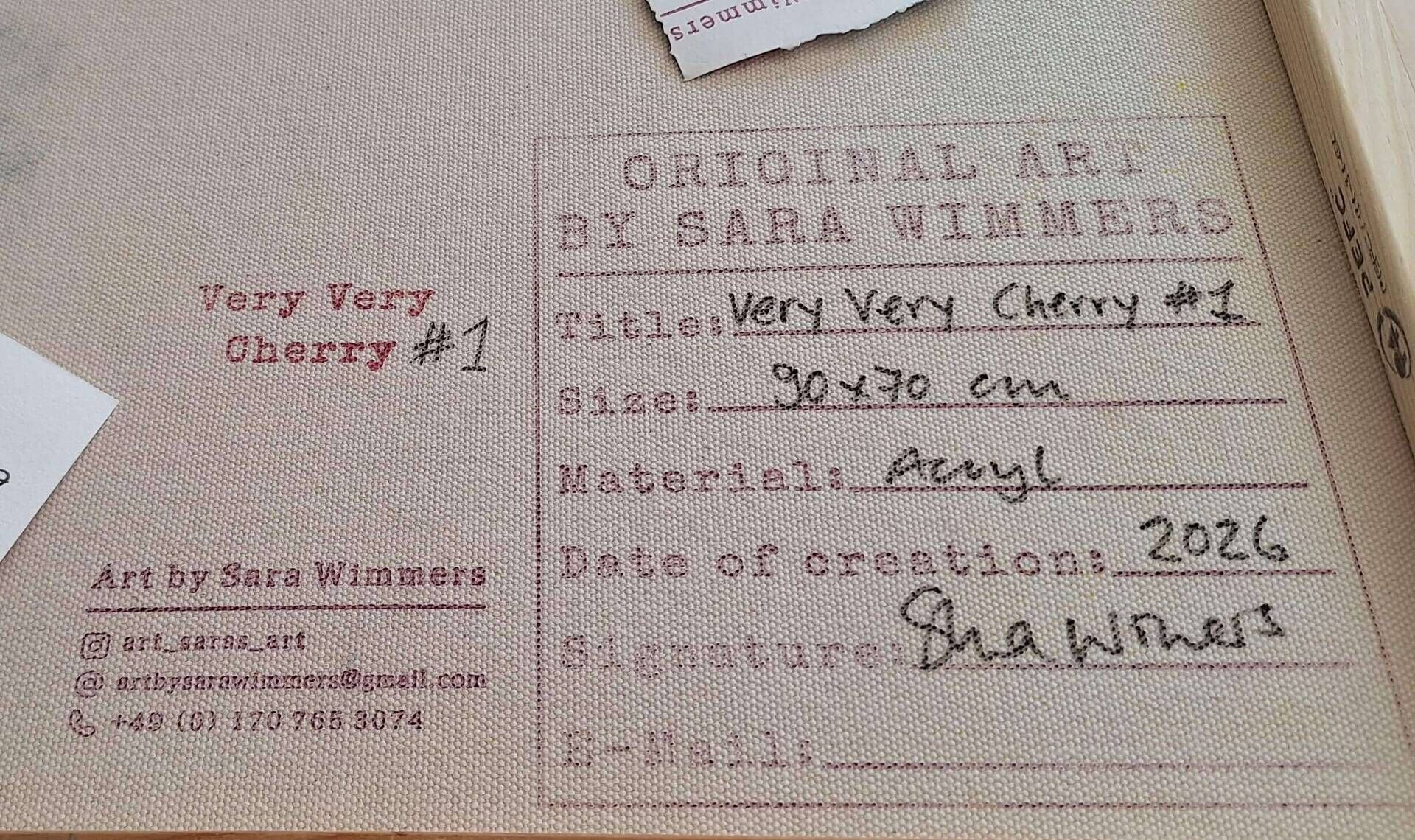 Very Very Cherry #1 - Sara Wimmers 4