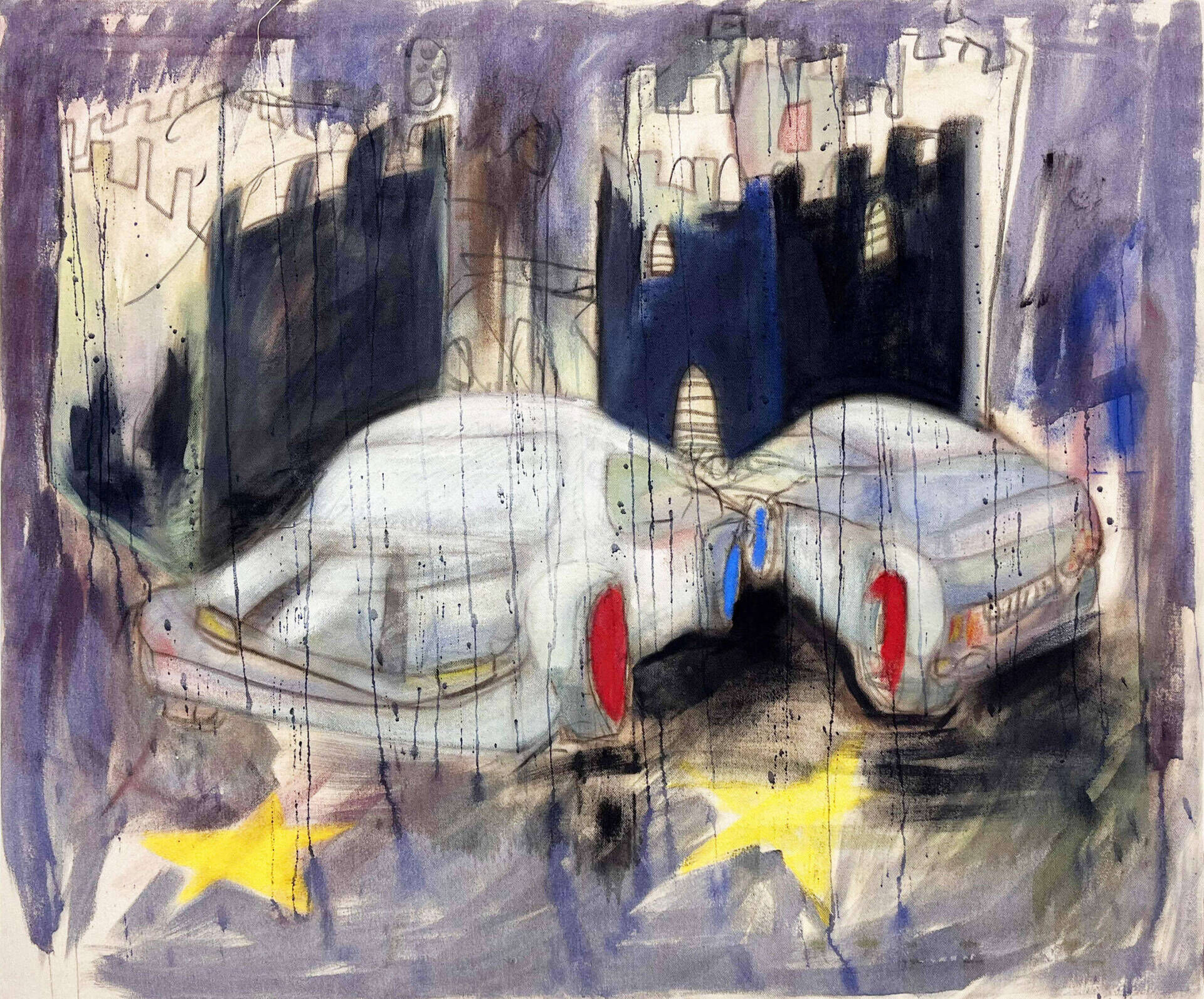 Morgens vor der Burgeinfahrt - Emilia Clio 1