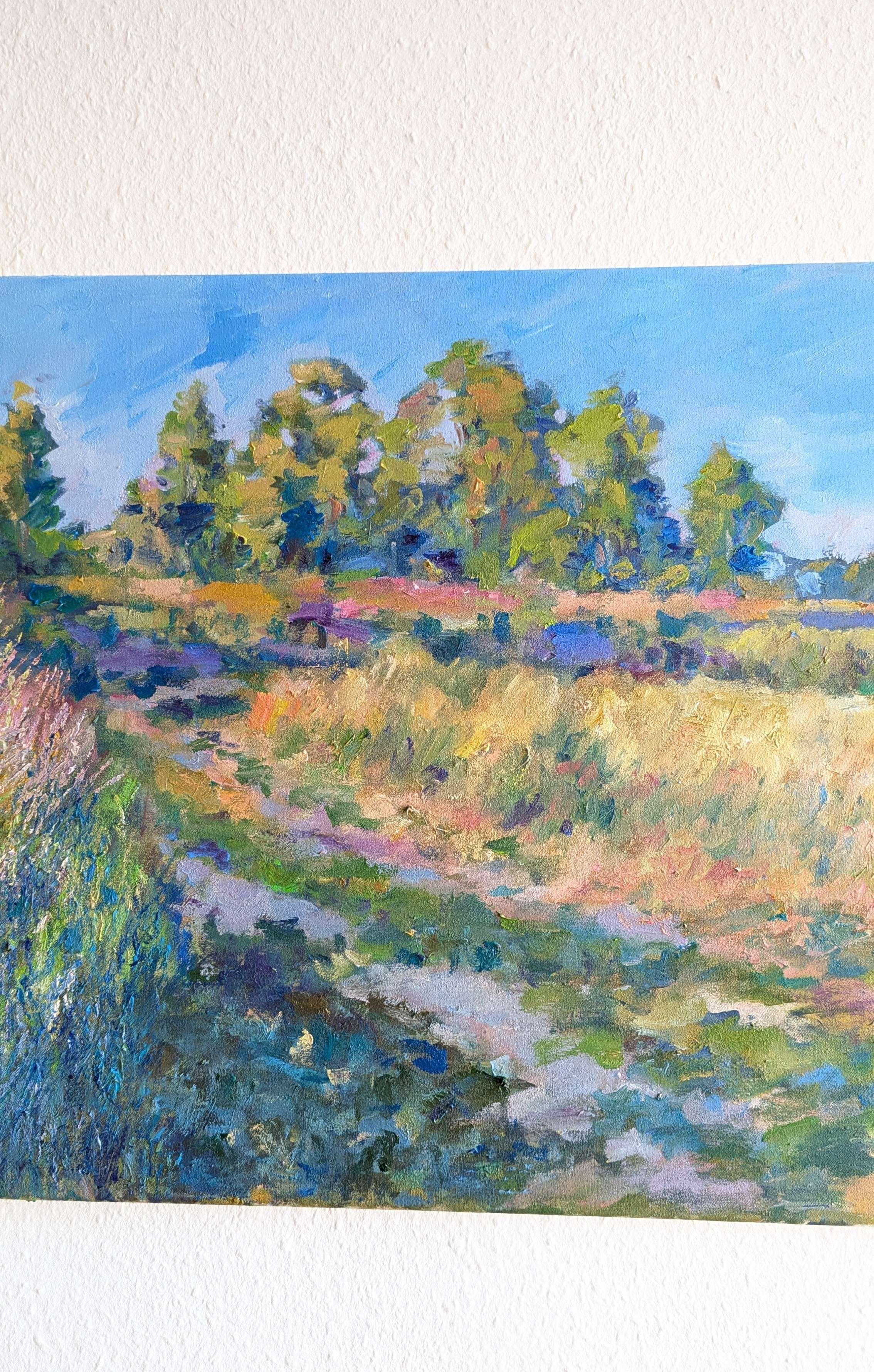 Feldweg zum Fluss - Genady Arkhipau 3