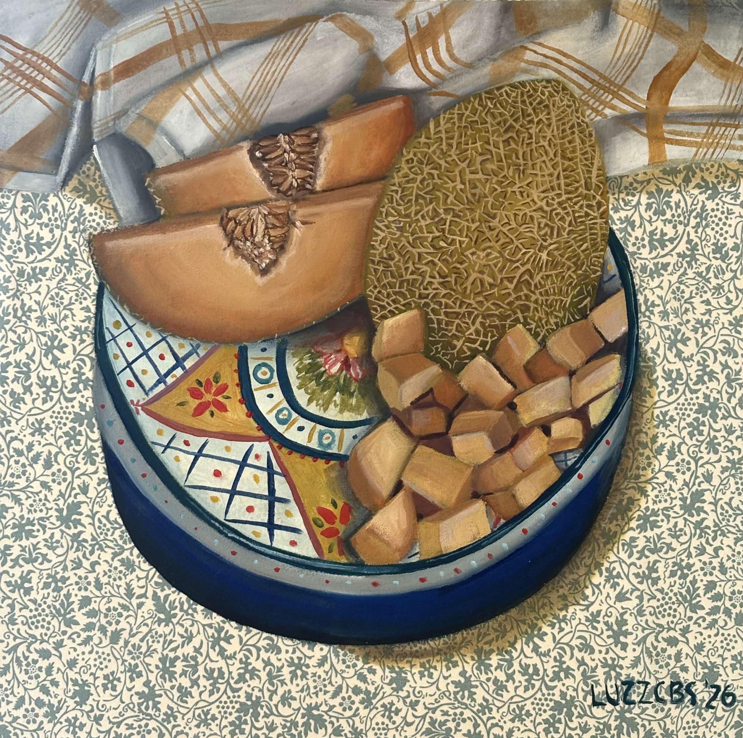 Melone und Tuch - Luz Bustamante 1