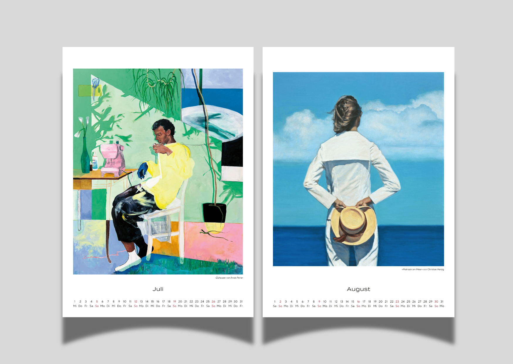 Kunstkalender 2026 A3 / A4 Hochformat 