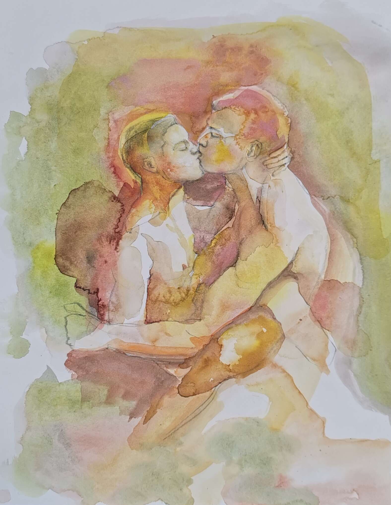 Küssendes Männerpaar - Christian Horras 1