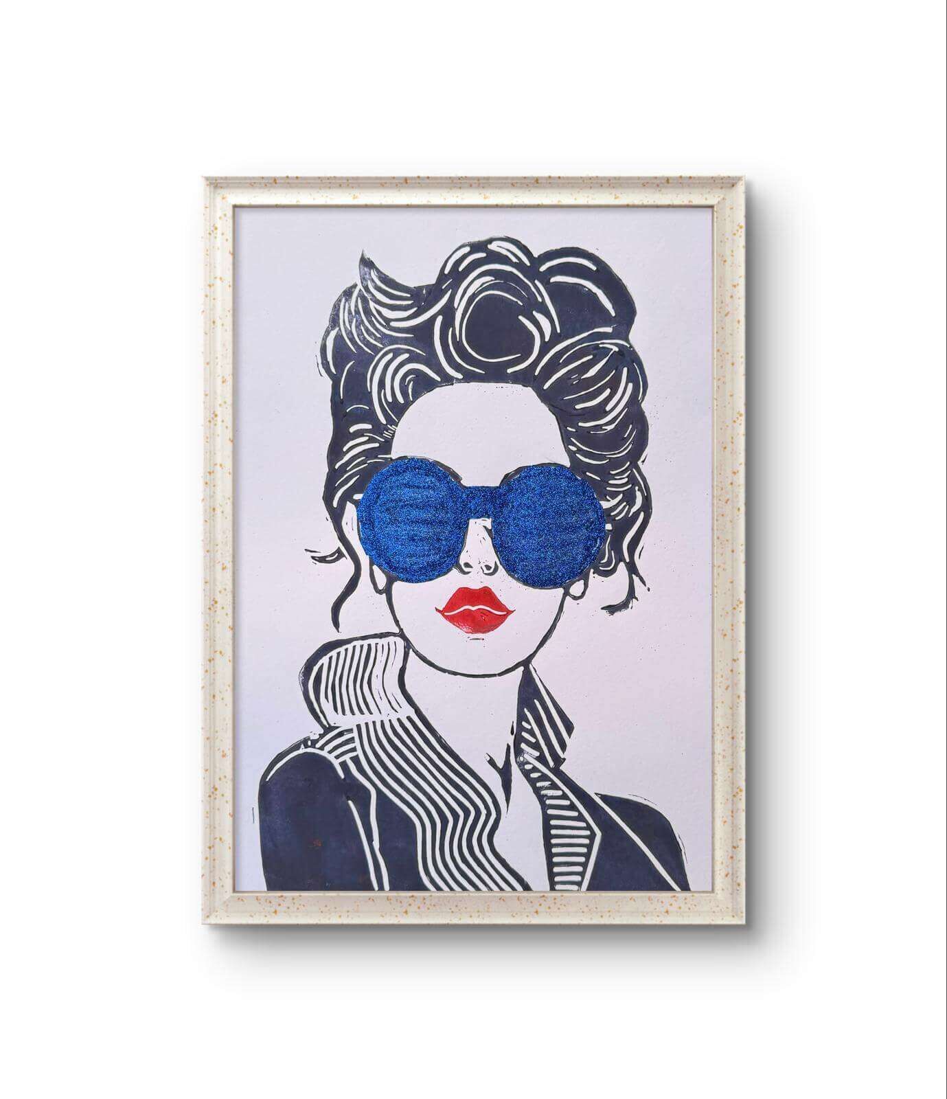 SOMMERGIRL III Linoldruck - Sybille Stein 6