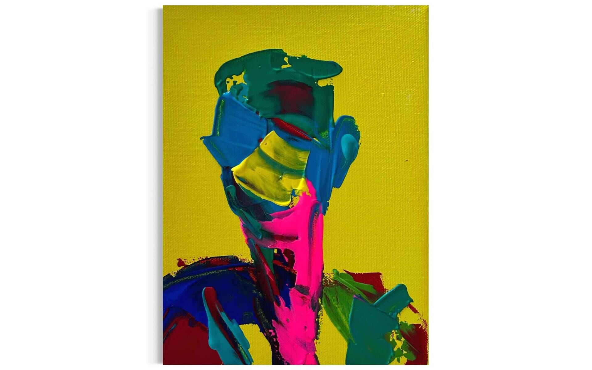 Color Portrait Acryl Gelb - Leonel Perez 2