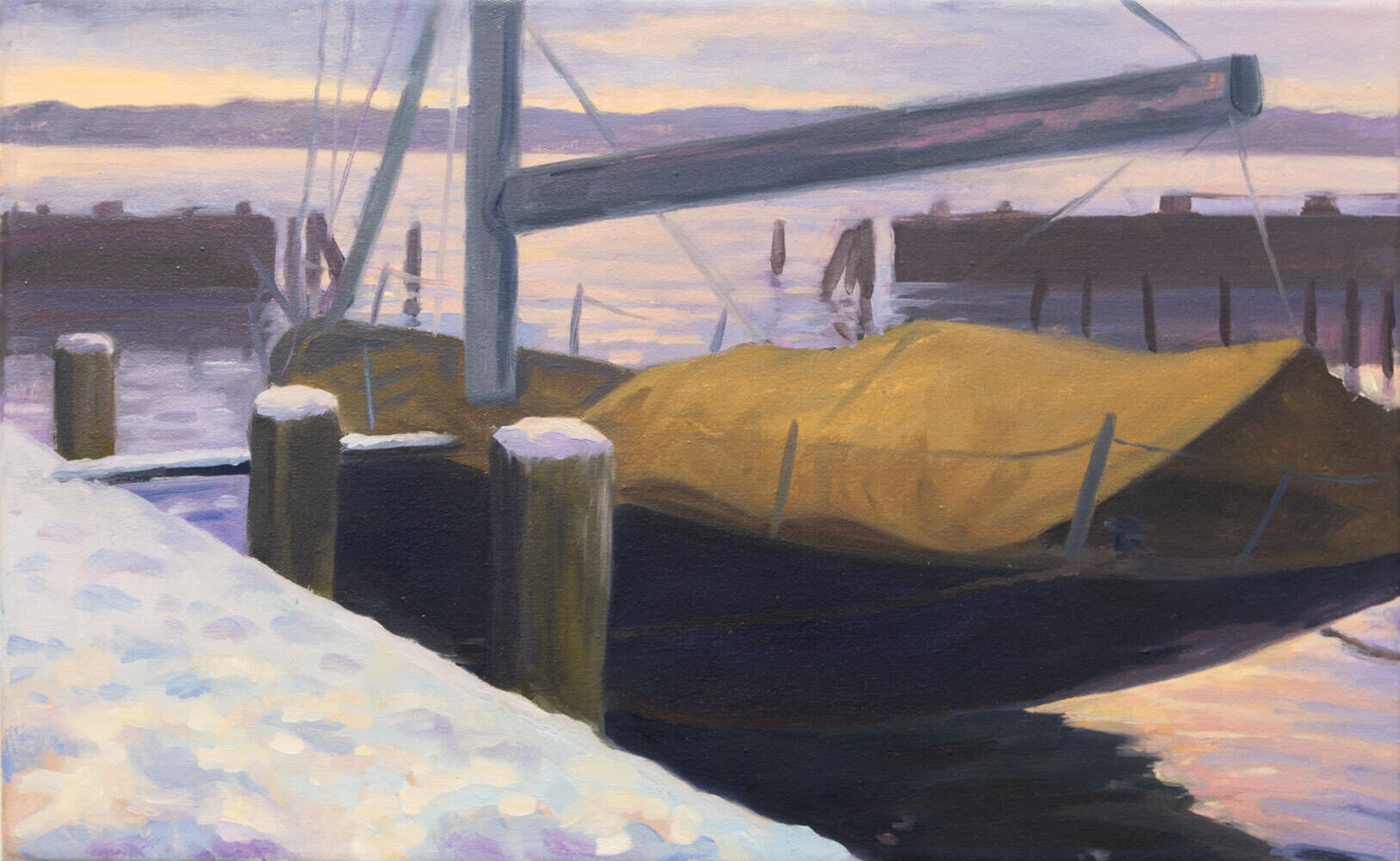 Winterabend im Hafen Möltenort - Janna Schnoor 1