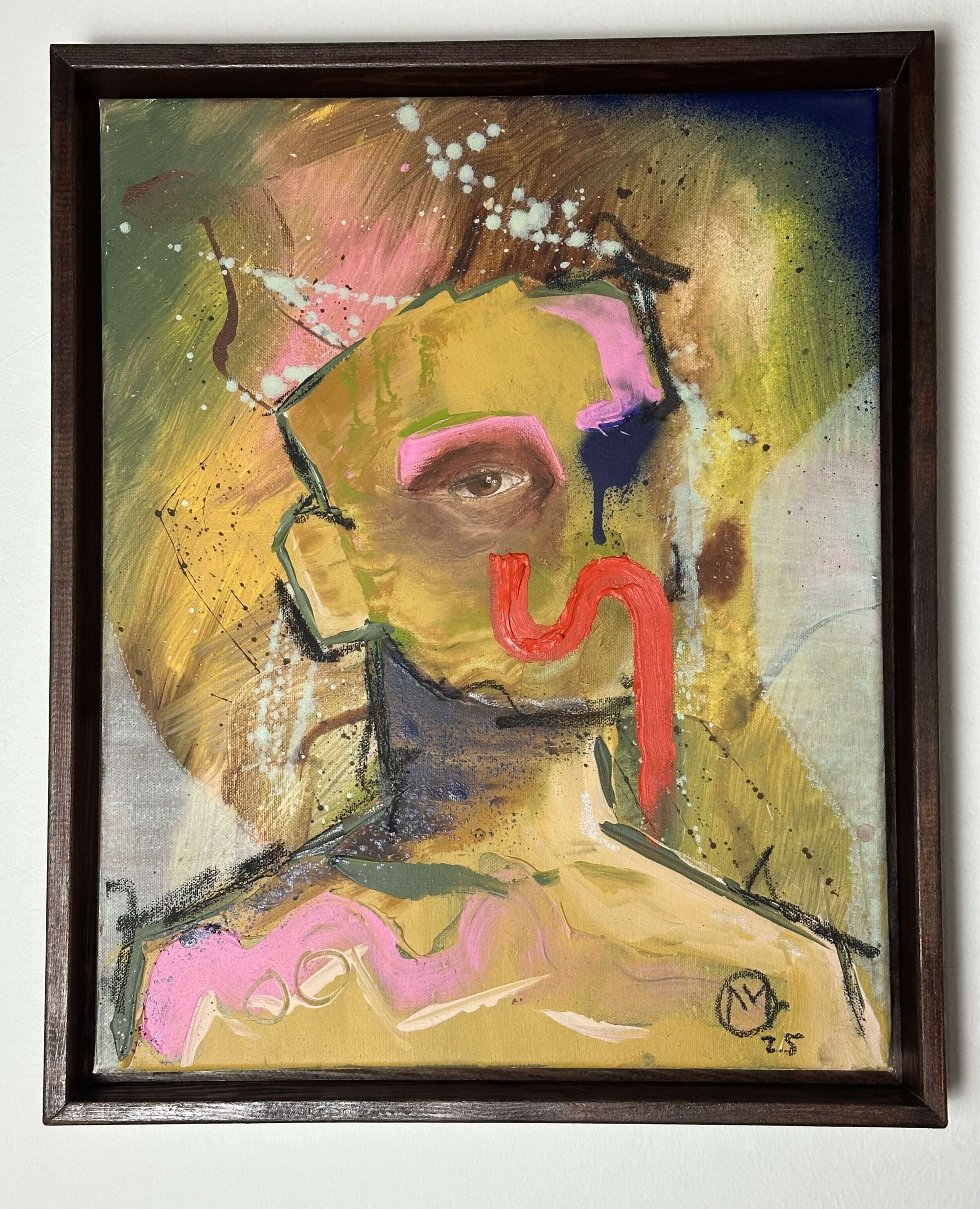abstract portrait with a red curve (I) - Martin Collmann 2