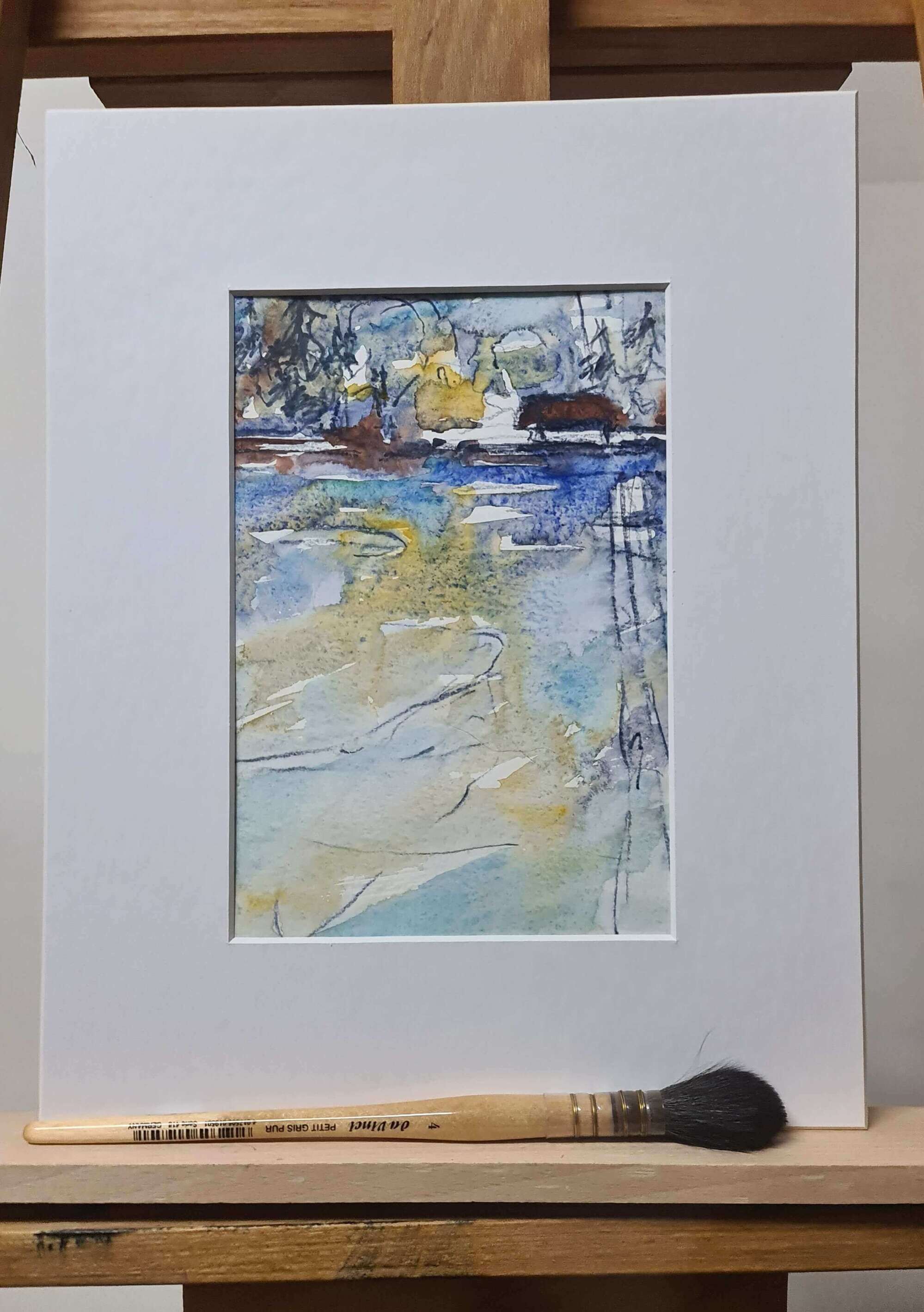 Aquarell am See 1 - Annegret Mainz 1