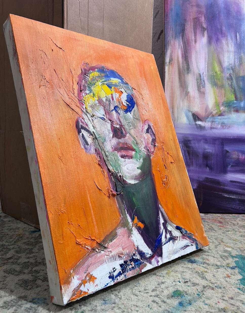 Portrait Inside Orange  - Leonel Perez 2