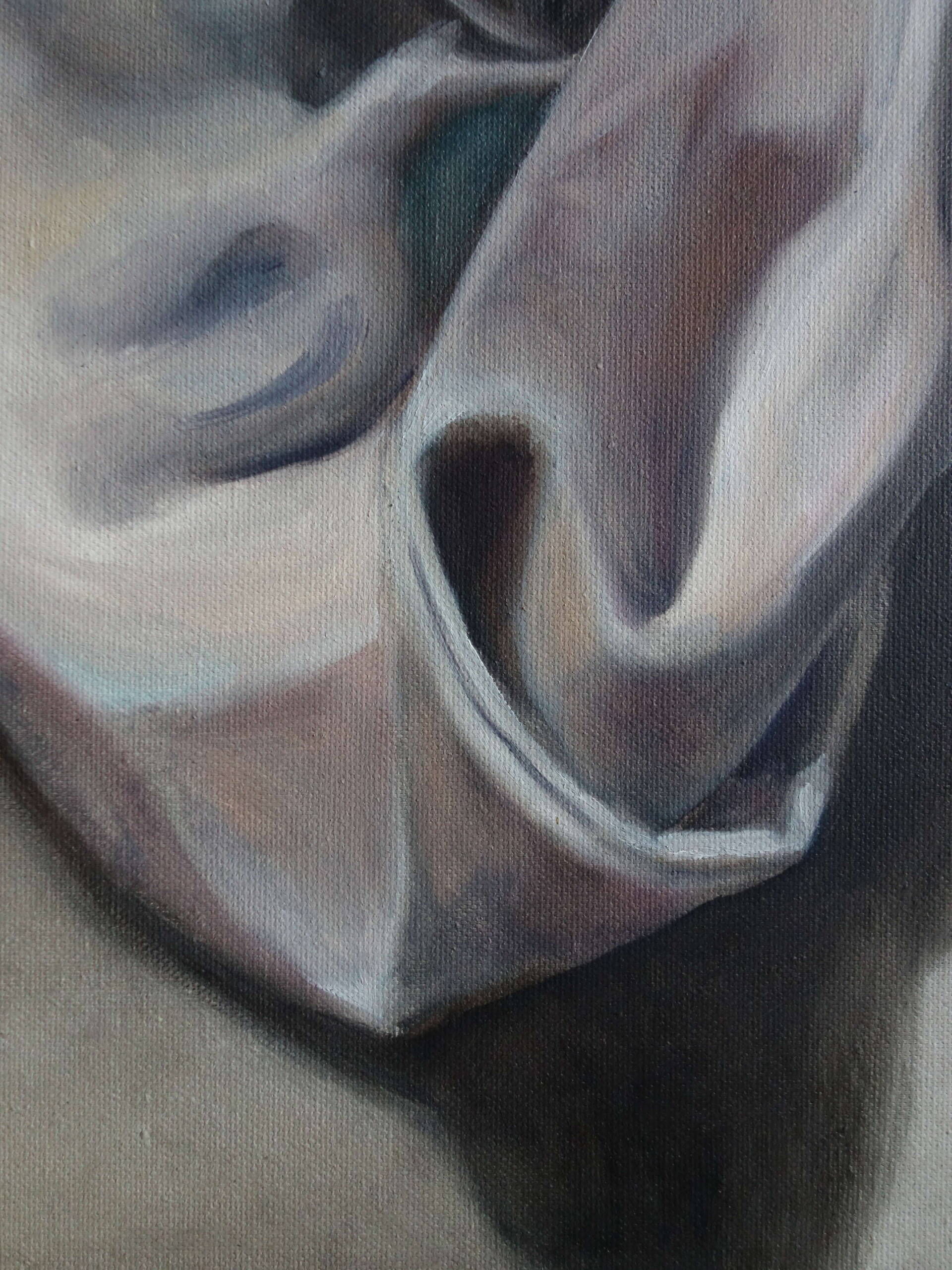 Faltenwurf Ölskizze - Johanna Bajog 5