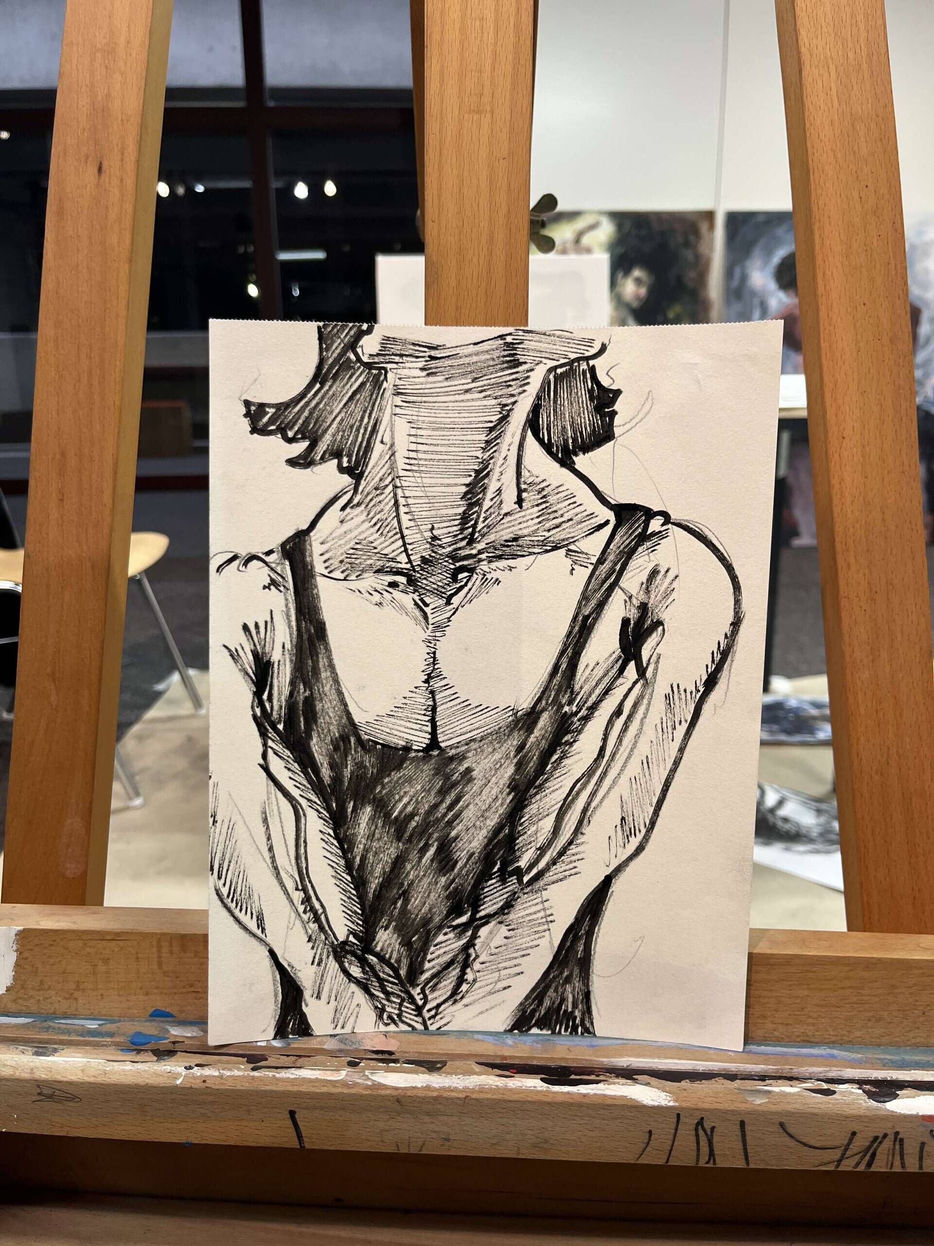 Mann mit erhobenem Kopf - Leon Tho Barwig 2