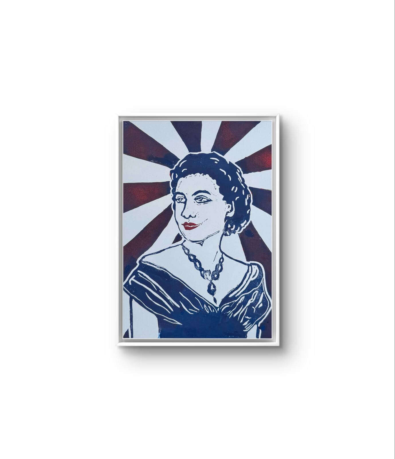 QUEENY I Linolschnitt - Sybille Stein 3