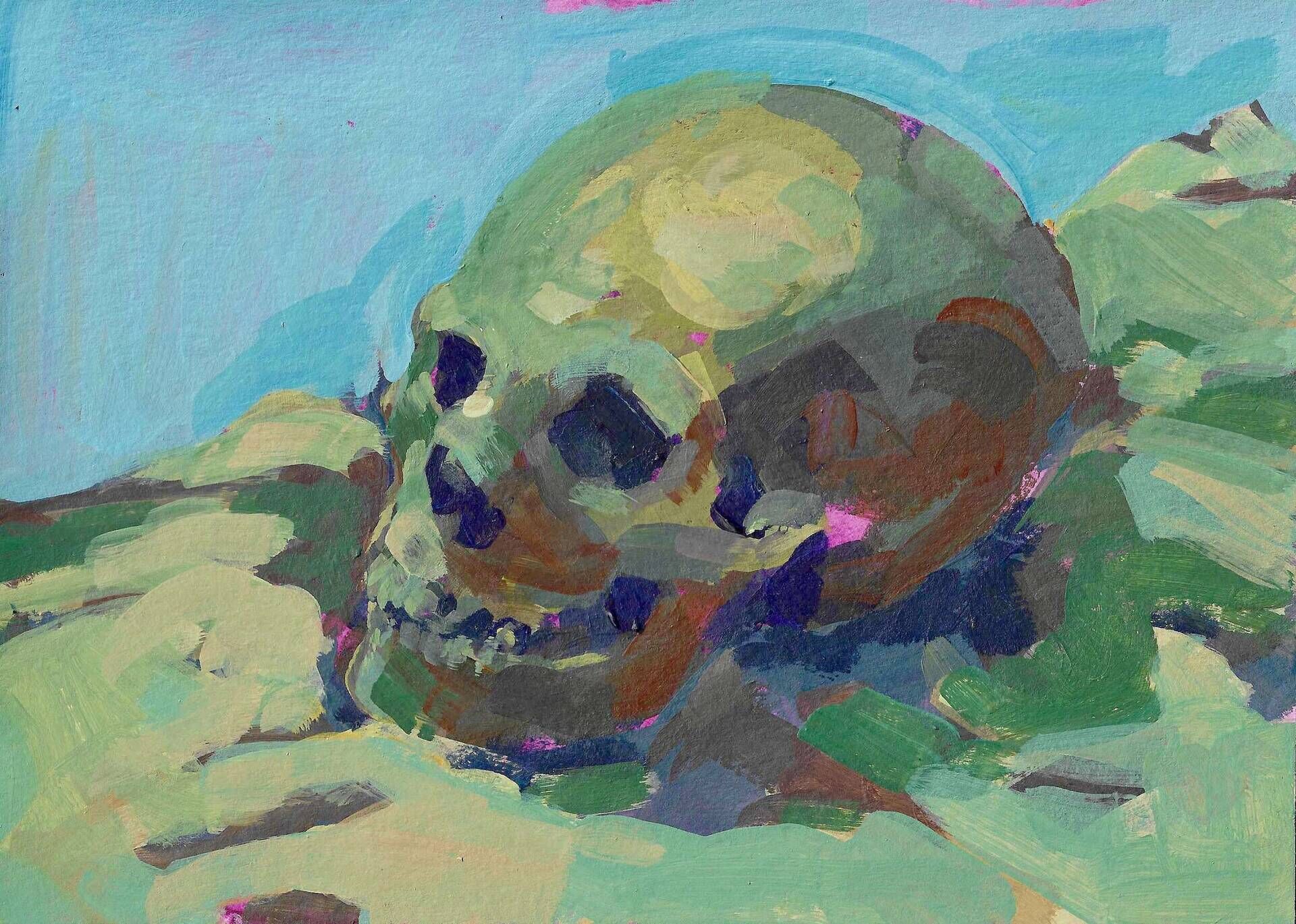 Studie eines Schädels - Daniel Heimgärtner 1