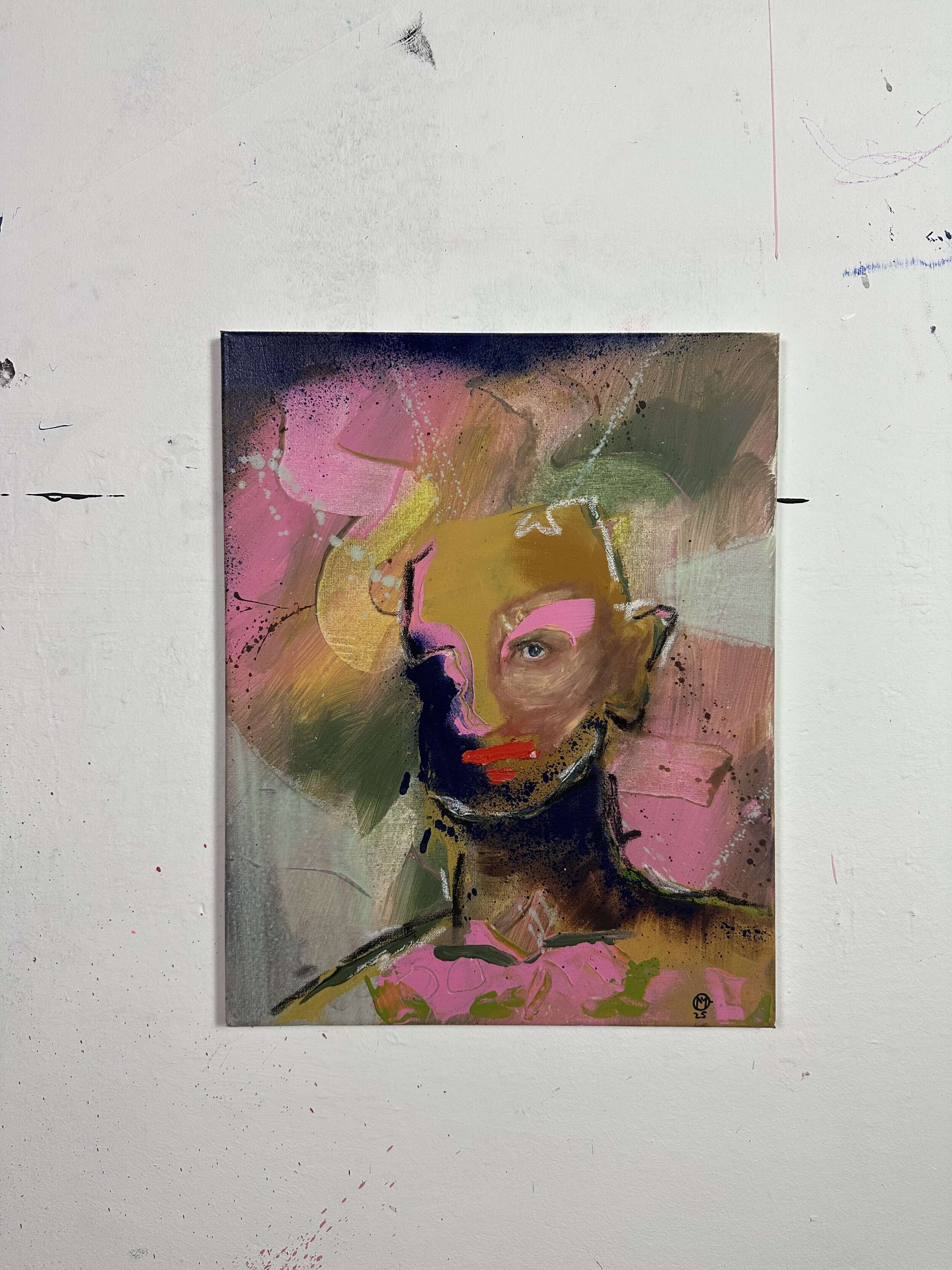 abstract portrait with red lips - Martin Collmann 2