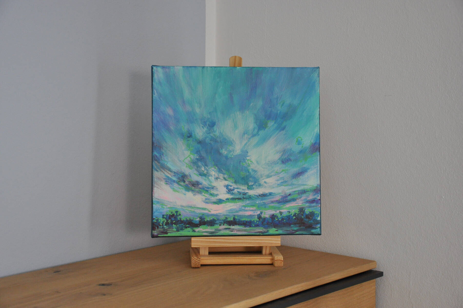 Wolkenlandschaft Cyan
