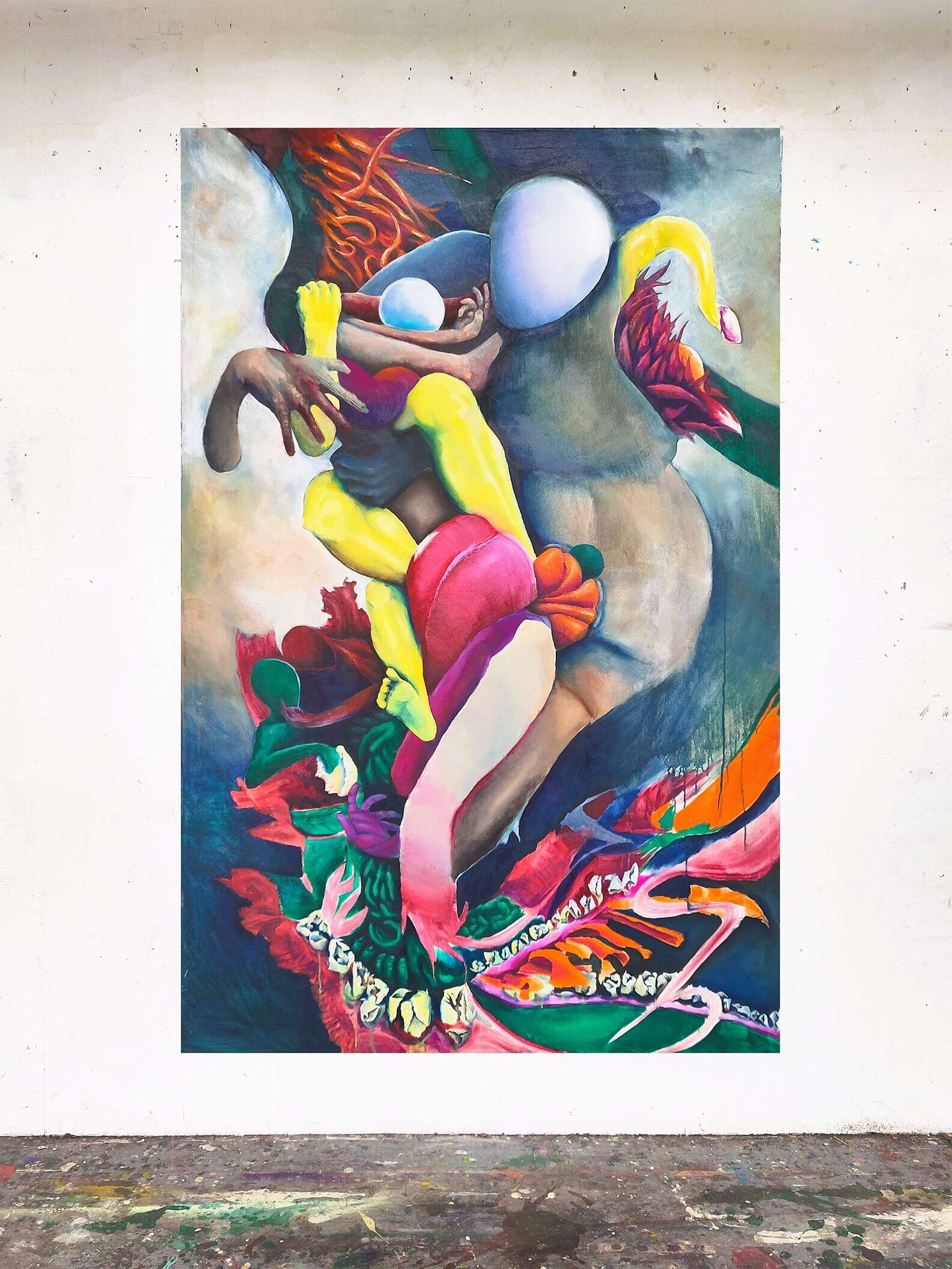 Bunter Engel mit Blumen - Fabio Lorenzo 1