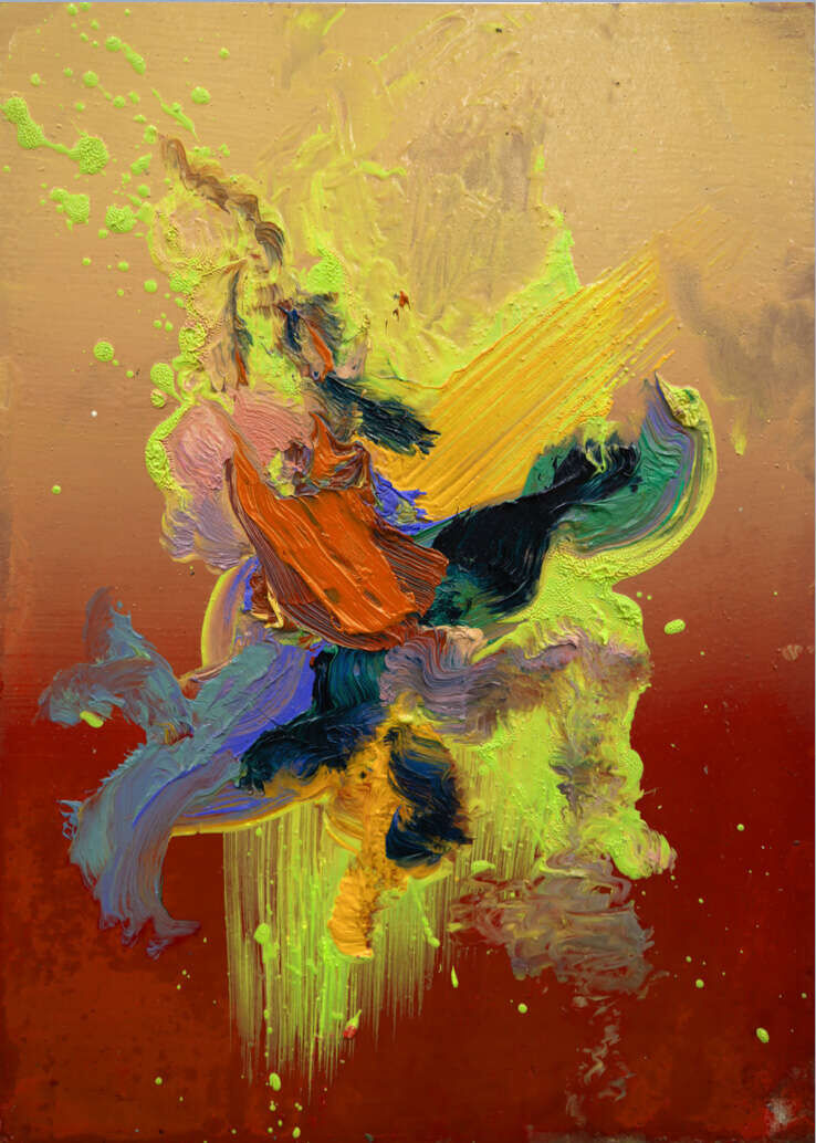 Testbenzin Triptychon Gelb - Christopher Schröder 2