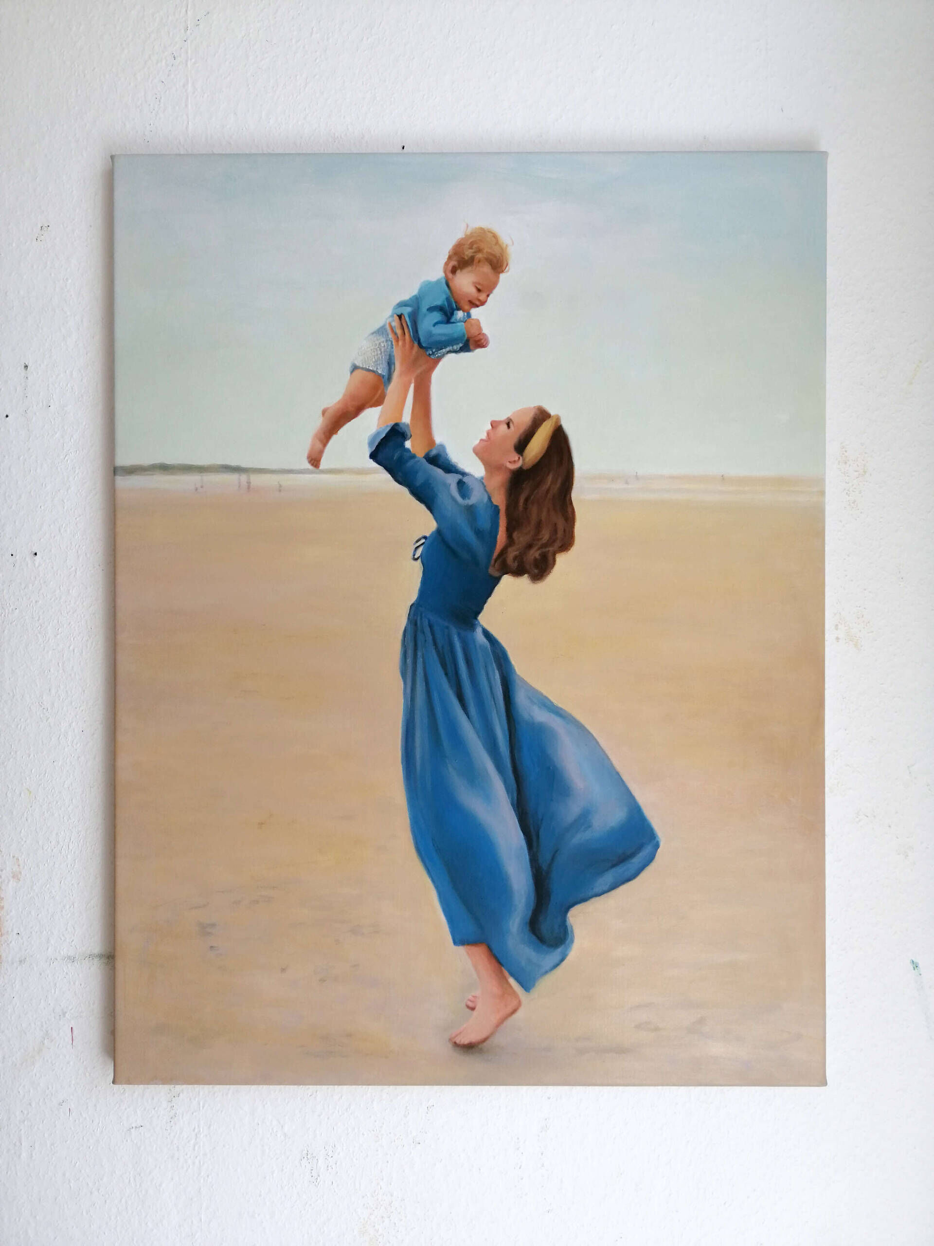 Mutter mit Kind am Strand - Christian Herzig 2