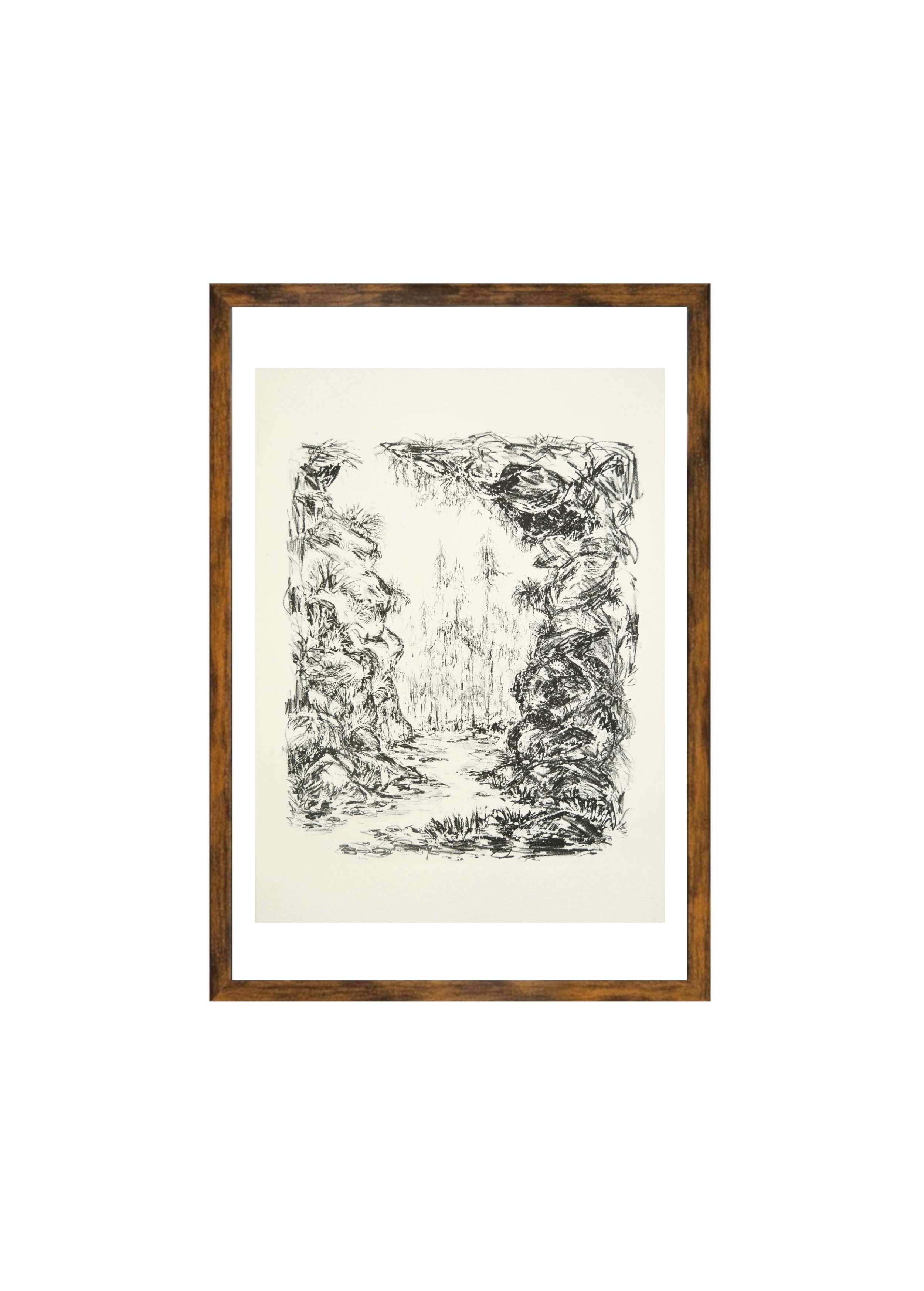 Sächsische Schweiz (Lithografie) - Theresa Haupt 3