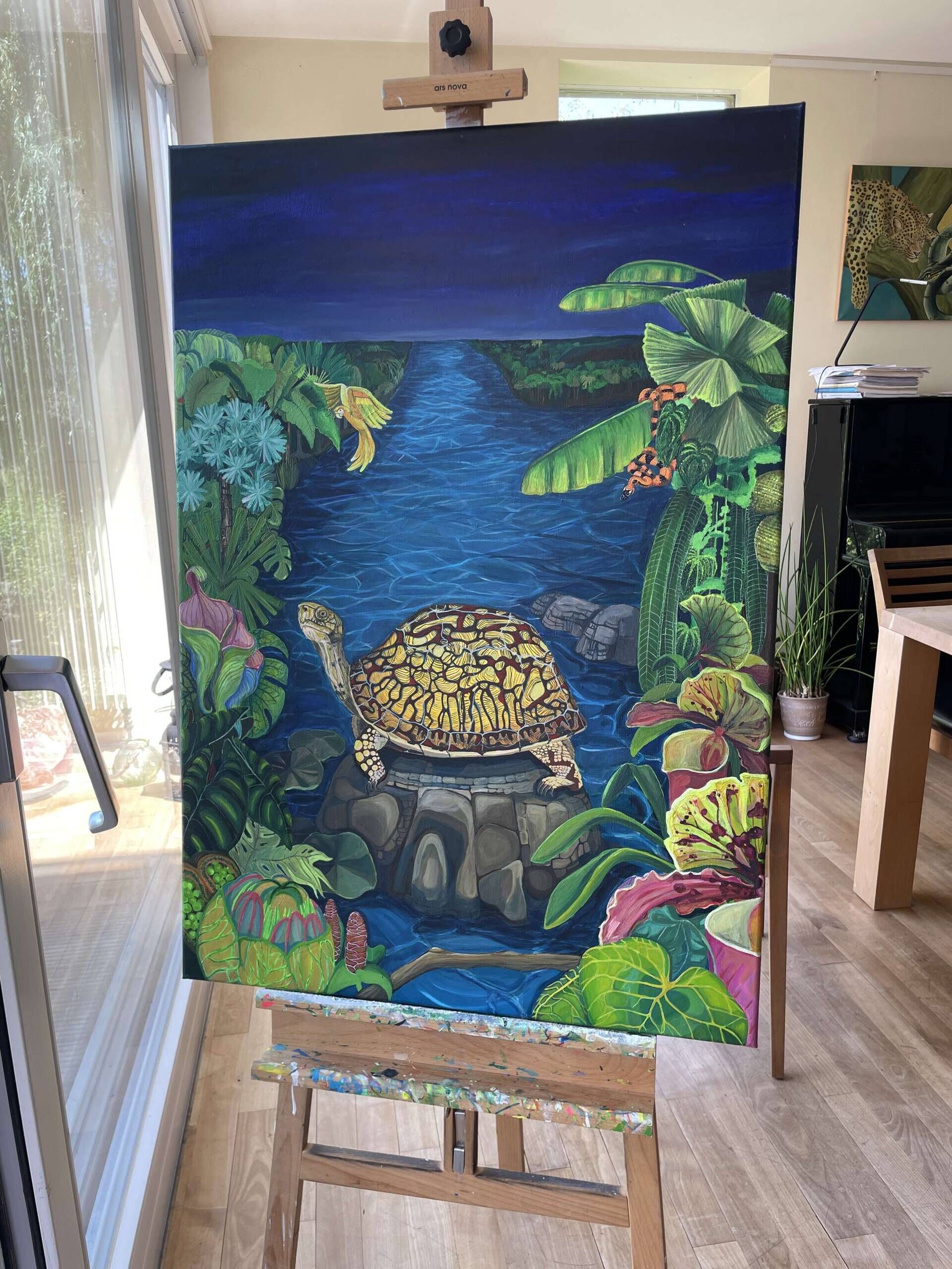 Turtle in the lagoon - Delja Wilfert 3