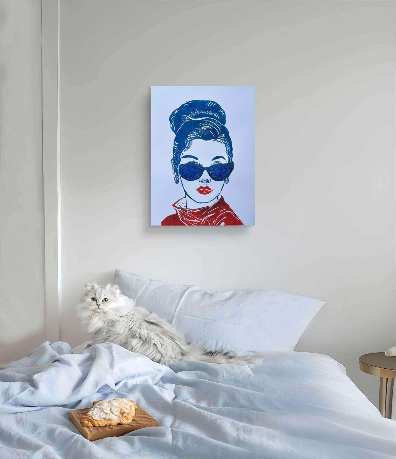  THE COOL GIRL 01 Linolschnitt - Sybille Stein 7