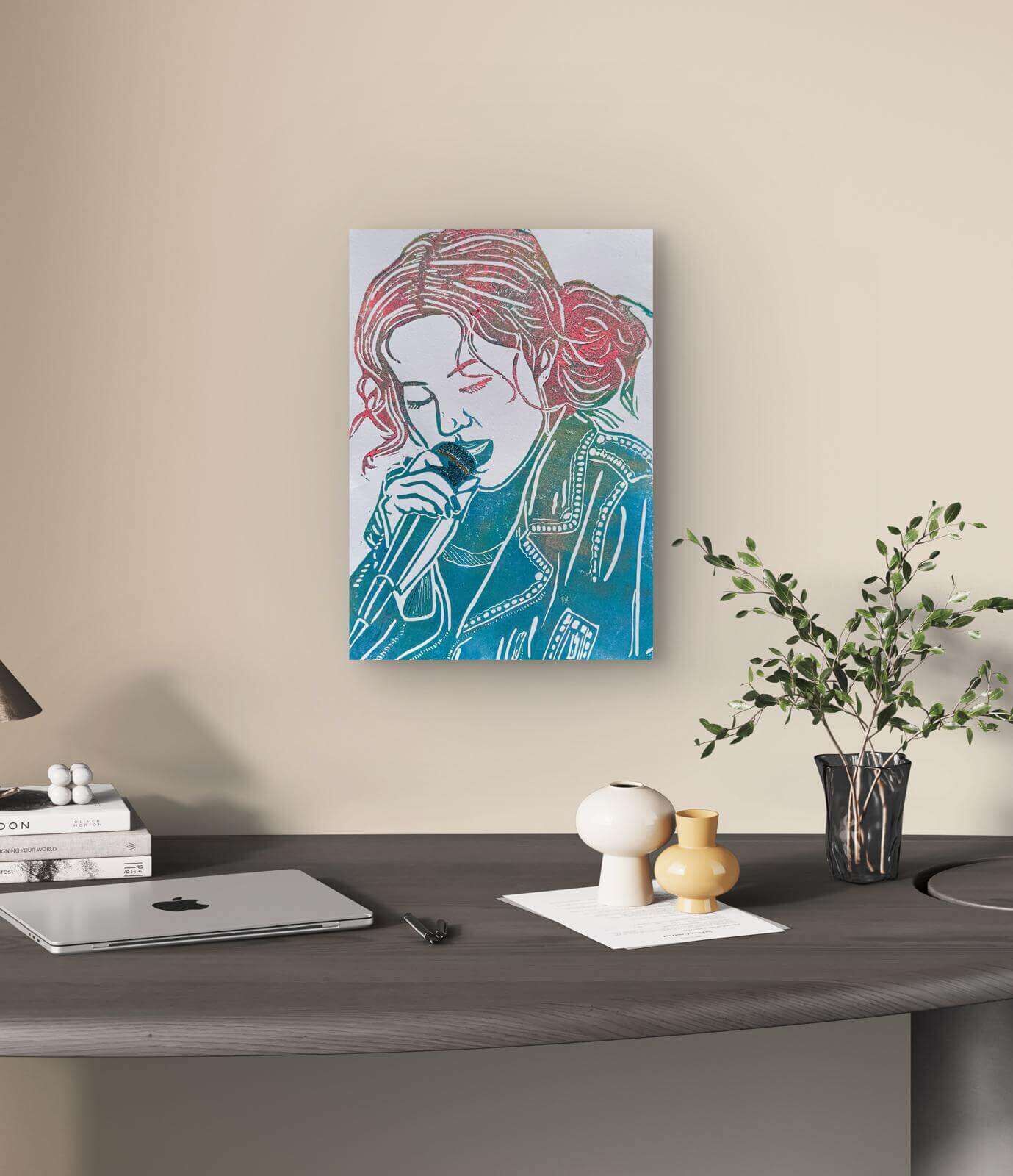 ROSE Linolschnitt 02 - Sybille Stein 7