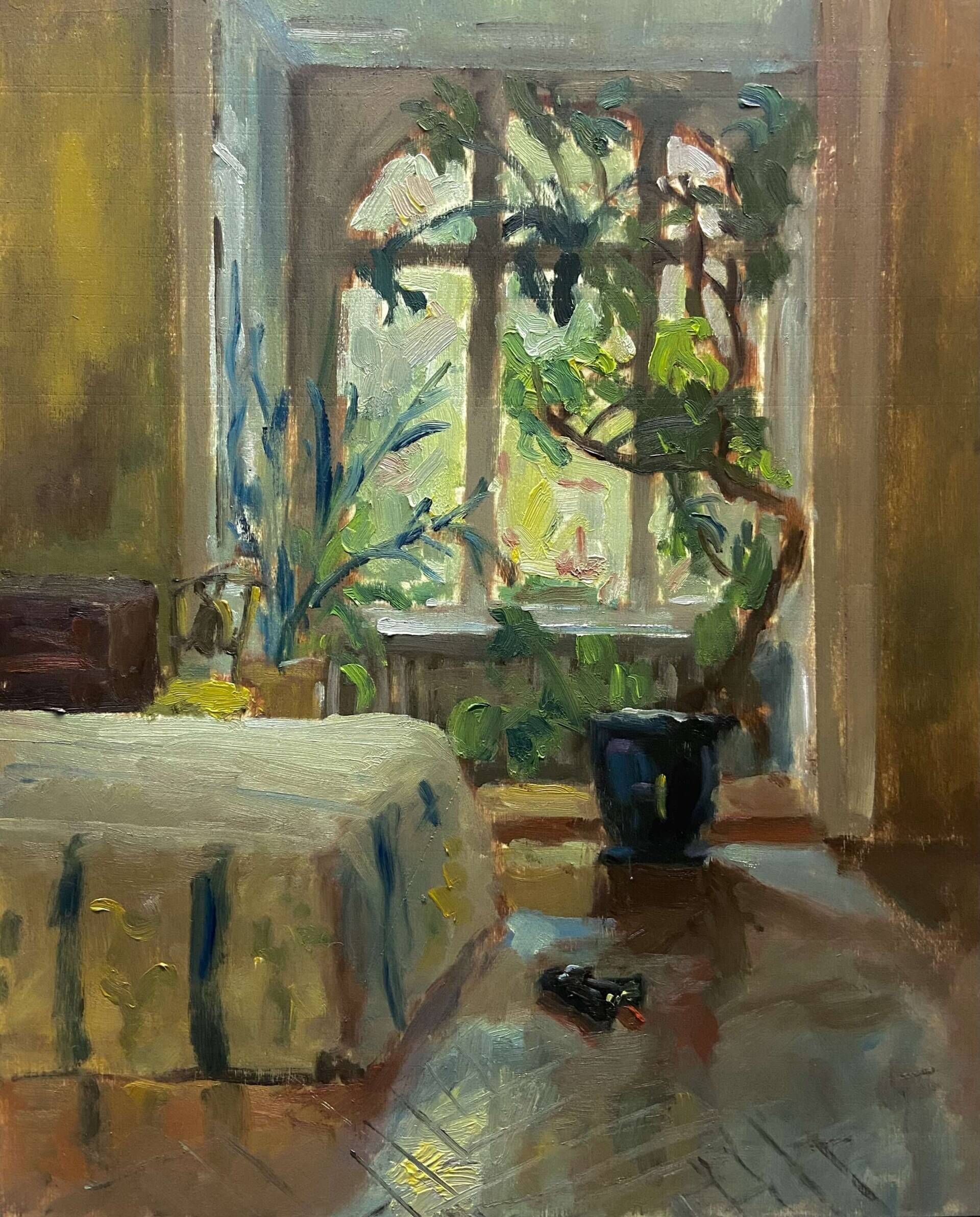 Zimmerpflanze im Morgenlicht - Lilli Geyer 1