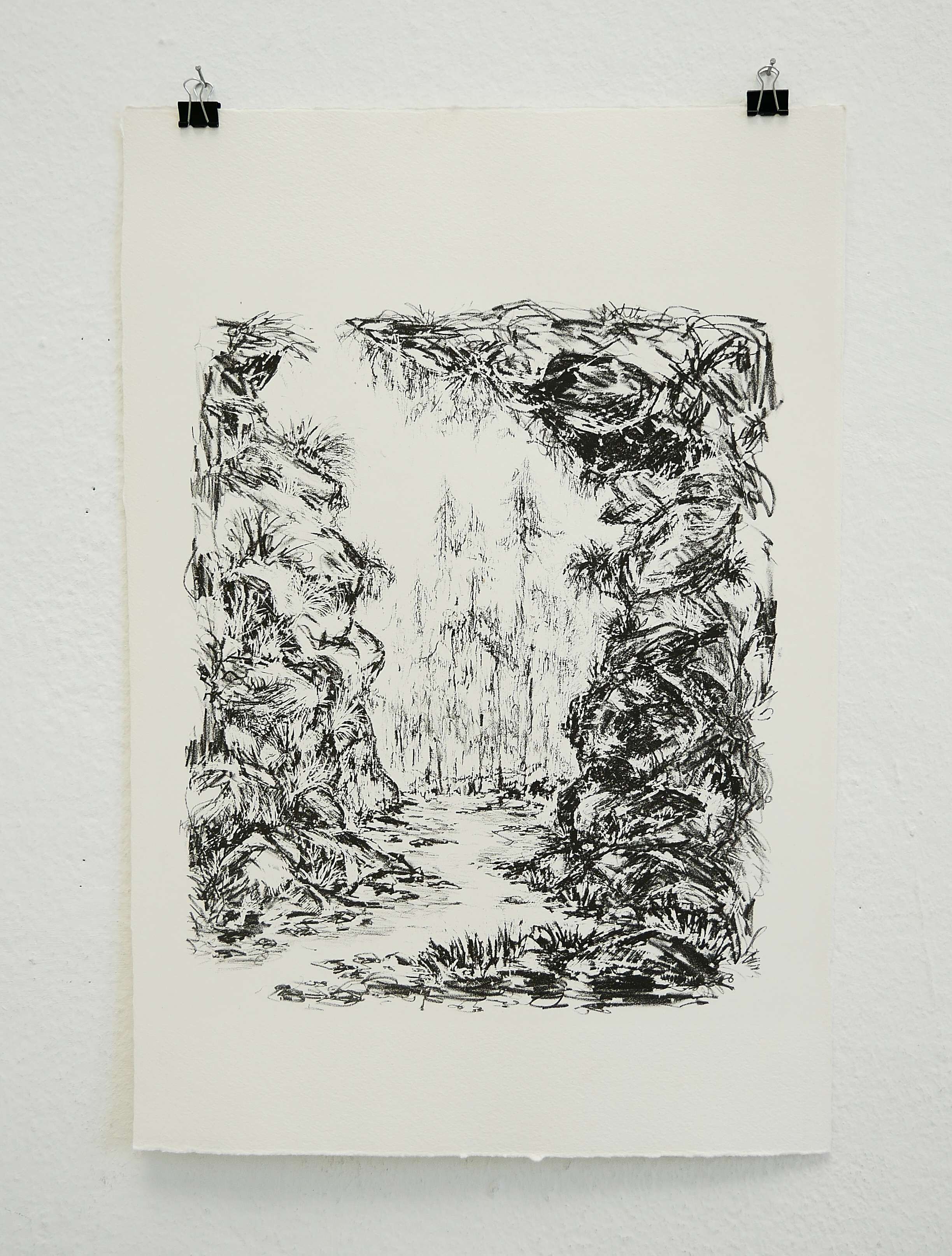 Sächsische Schweiz (Lithografie) - Theresa Haupt 1