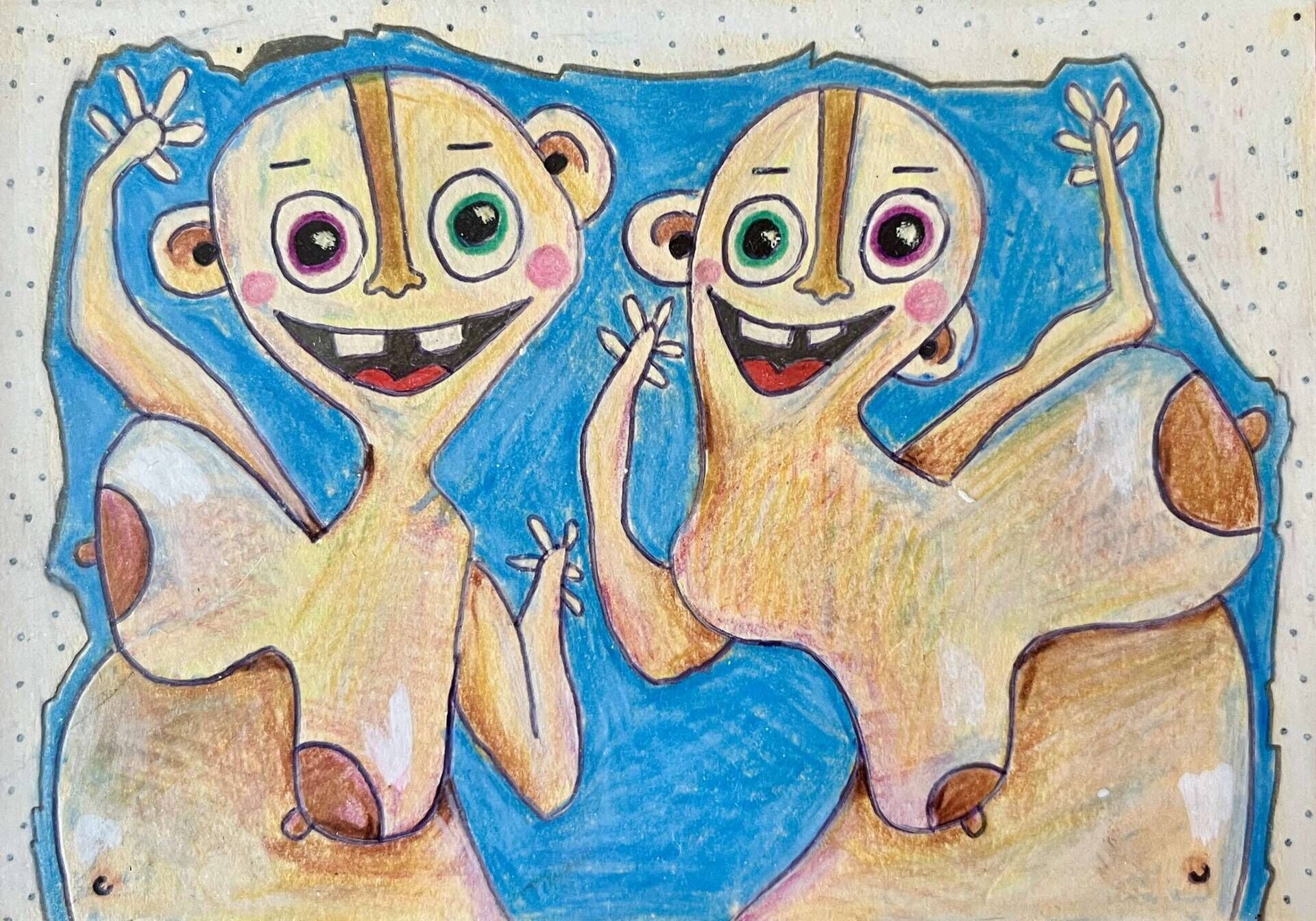 Serie1: "Oach, guck doch mal, ... winken und Schnee" - Lara Burgmann 1