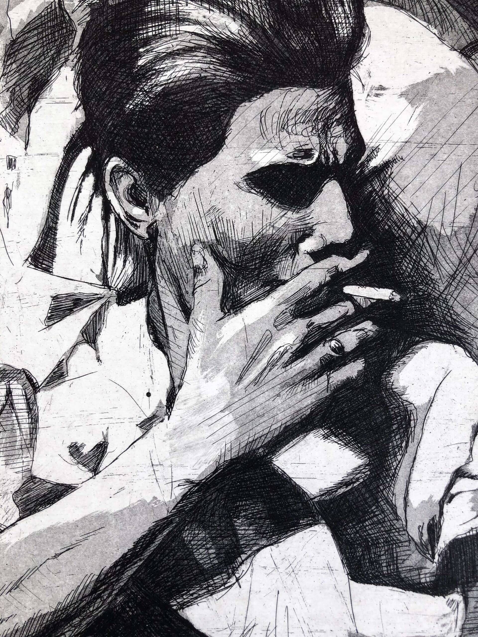 ohne Titel (Zigarette und Kind) - Julius Fischer 3