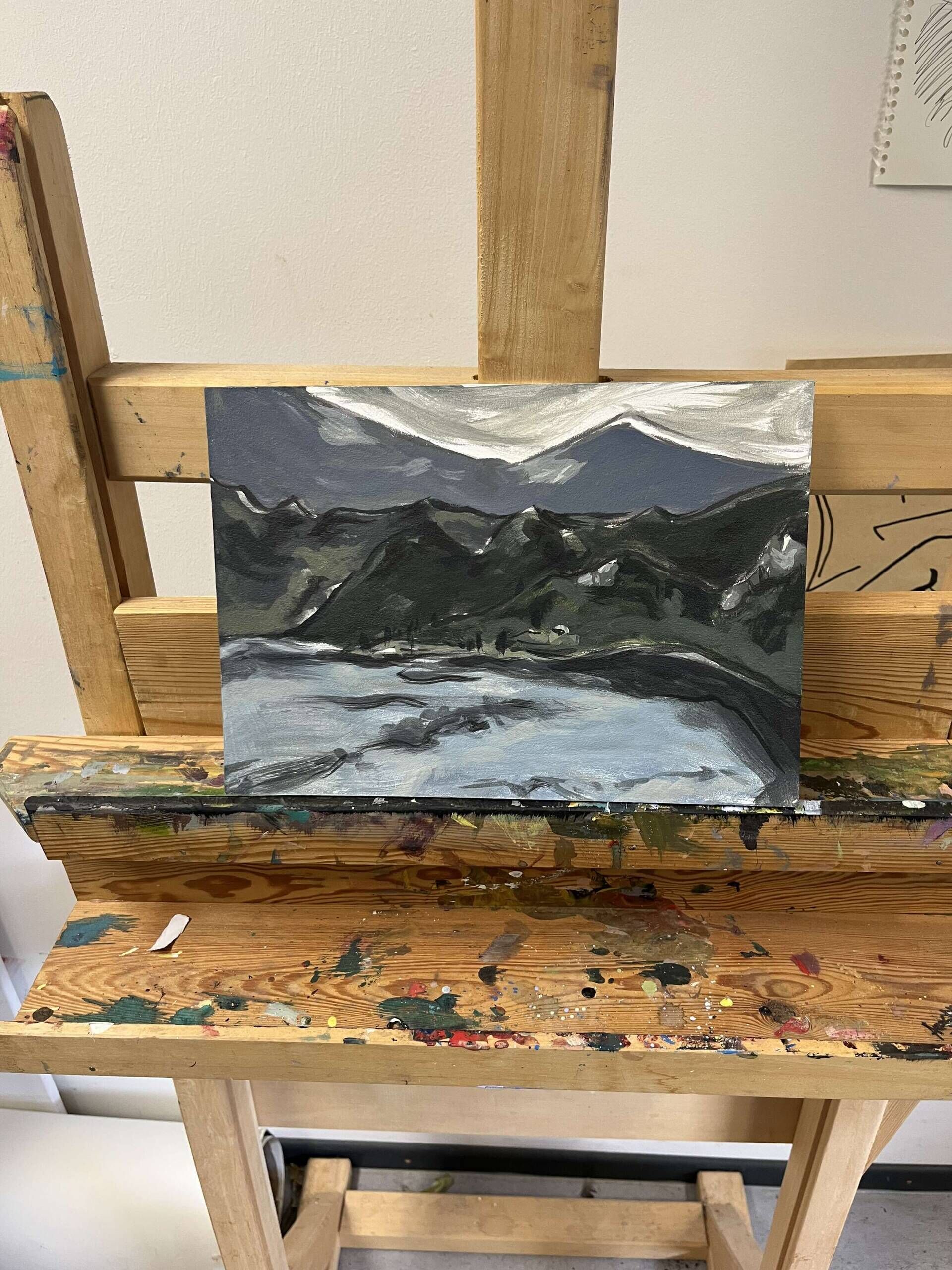Berglandschaft bei Regen - Leon Tho Barwig 2