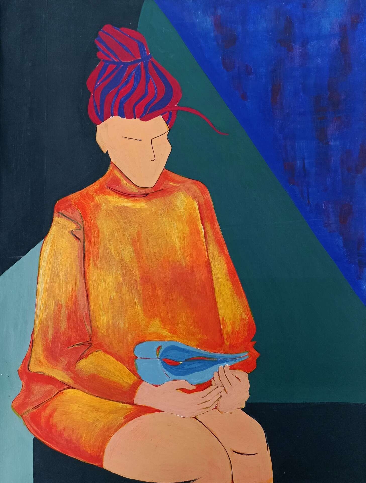 Reading girl - Olesia Bieliavtseva 1