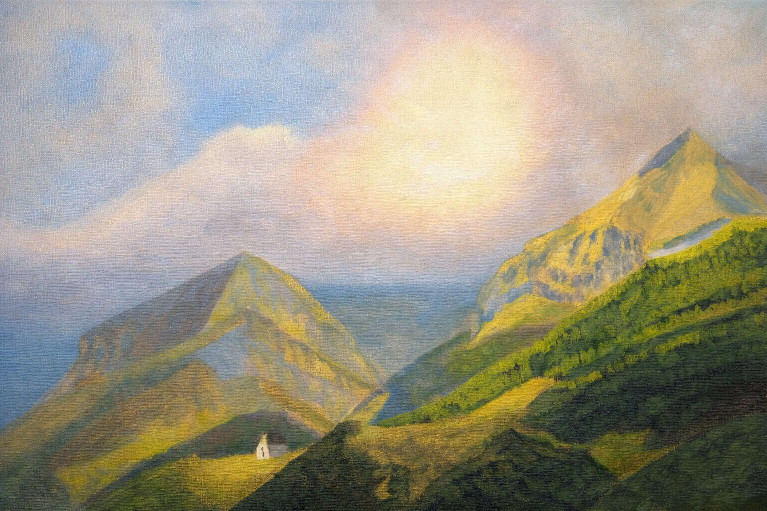 Alpenglühen im Tal - Mirko Lassalle 1