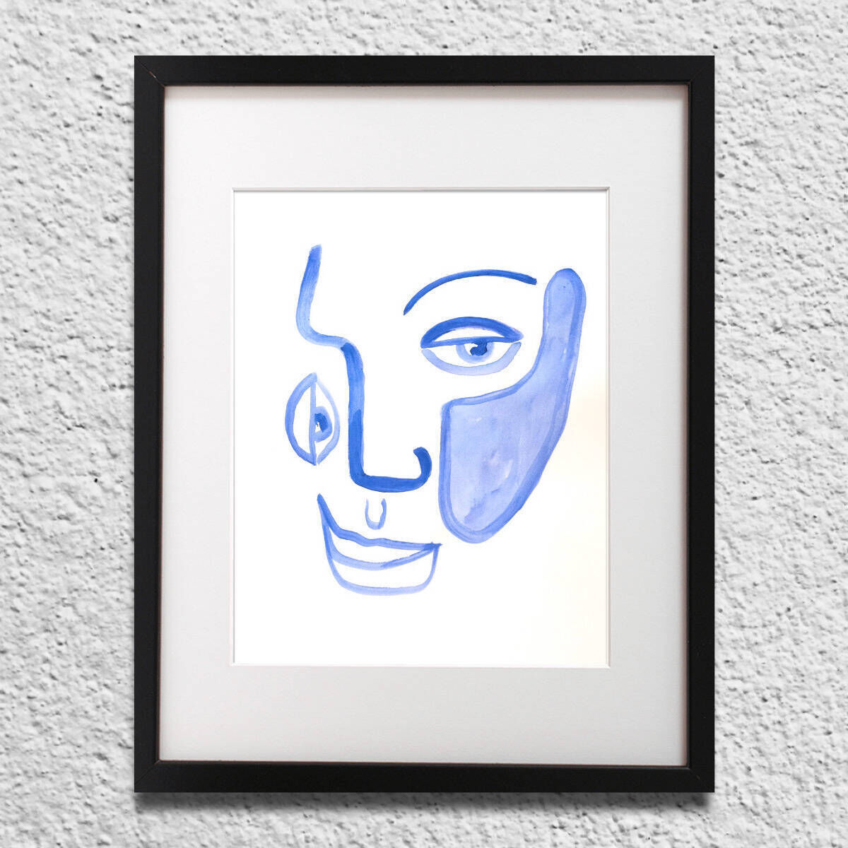 Blaues Gesicht I.