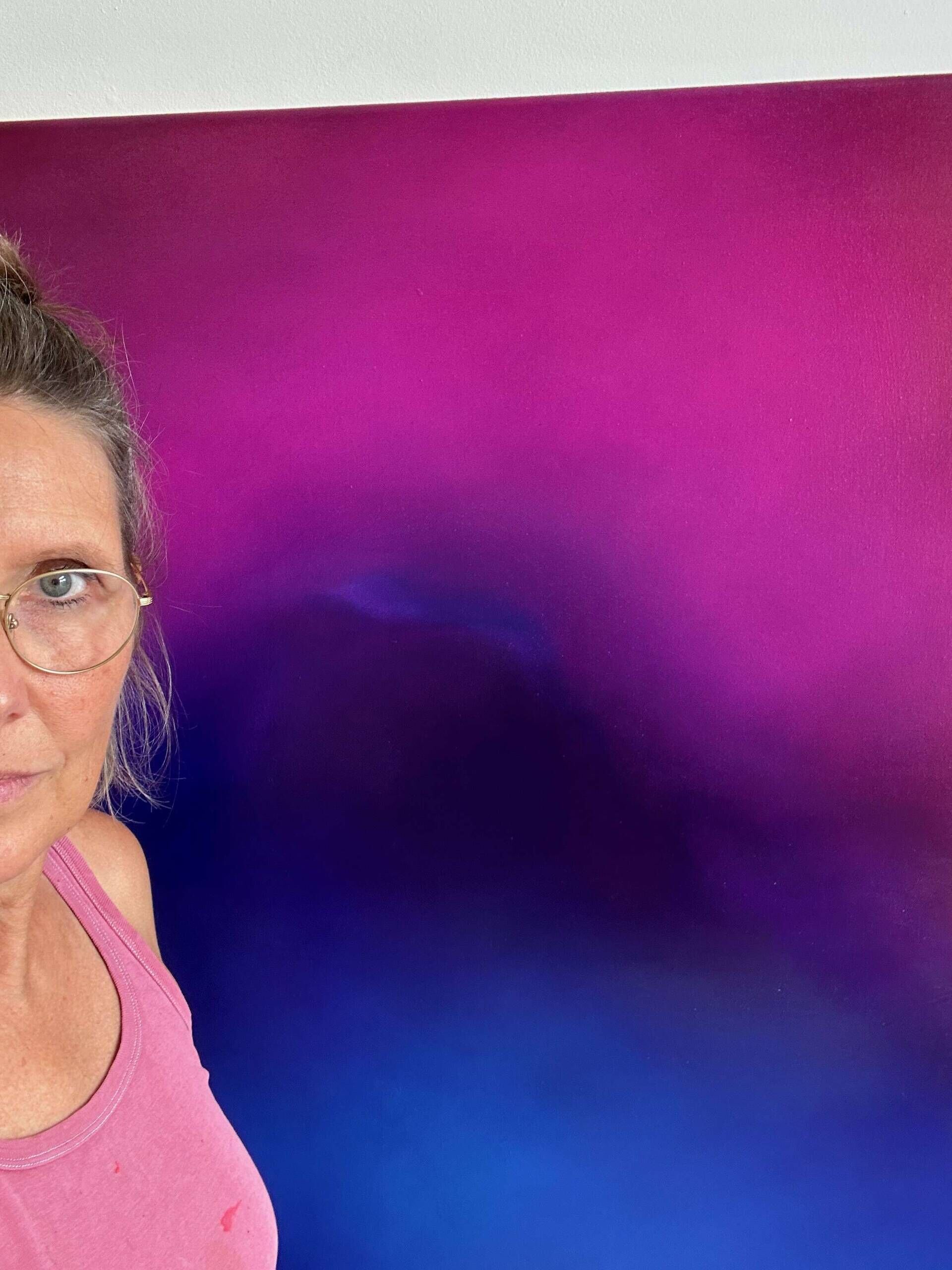 2025#7 Farbbad Magentablau - Antje Bockeloh 1