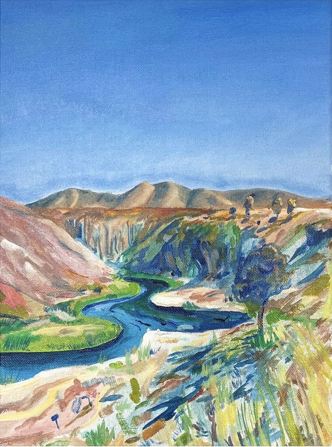 Hot Creek Plein Air - Judit Flamich 1