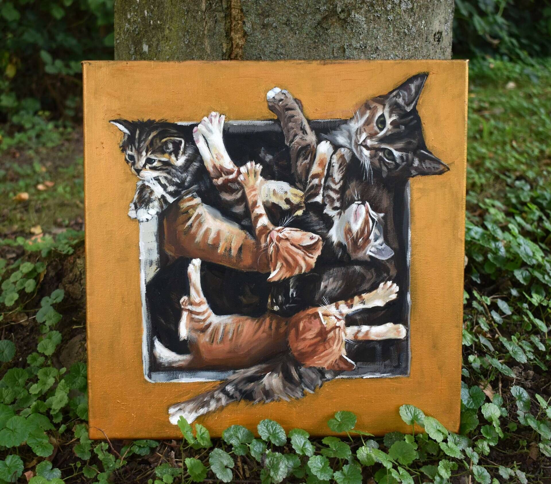 Gold Cat Square - Yelyzaveta Slobodeniuk 3